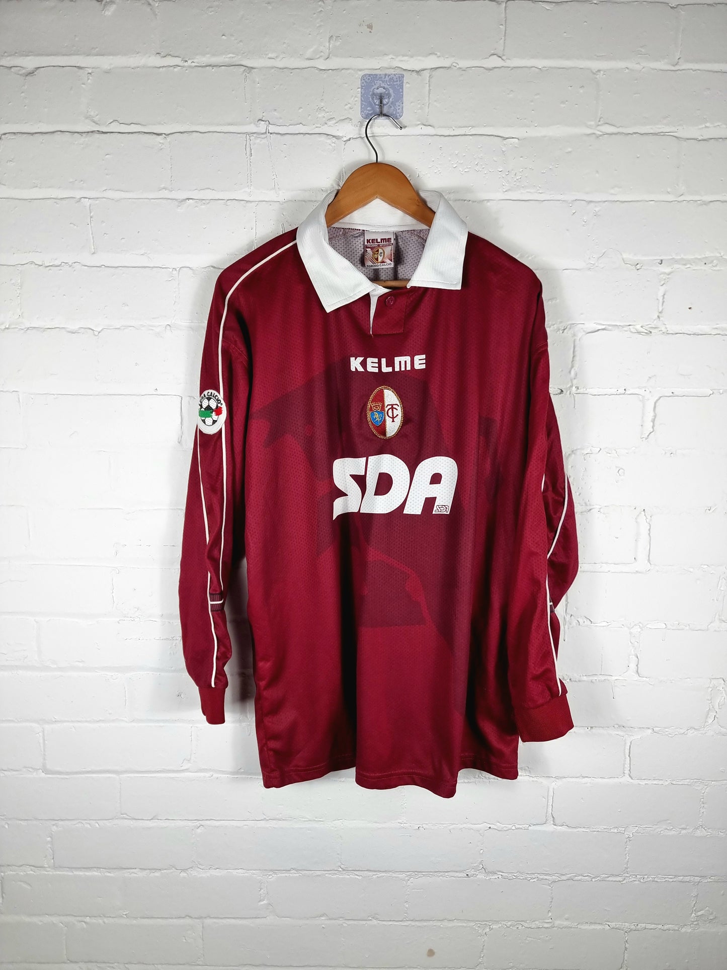 Kelme Torino 1998/99 'Tricarico 15' Long Sleeve Match Issue Home Shirt XL