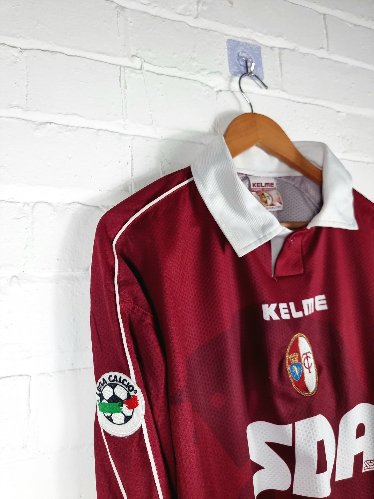 Kelme Torino 1998/99 'Tricarico 15' Long Sleeve Match Issue Home Shirt XL