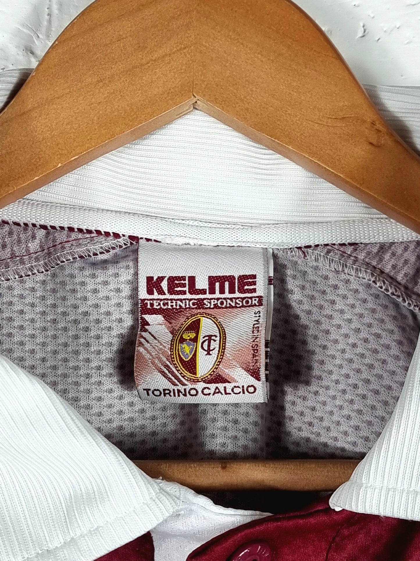 Kelme Torino 1998/99 'Tricarico 15' Long Sleeve Match Issue Home Shirt XL