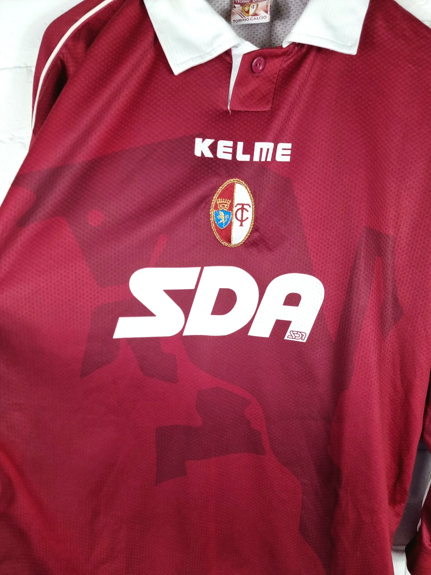 Kelme Torino 1998/99 'Tricarico 15' Long Sleeve Match Issue Home Shirt XL