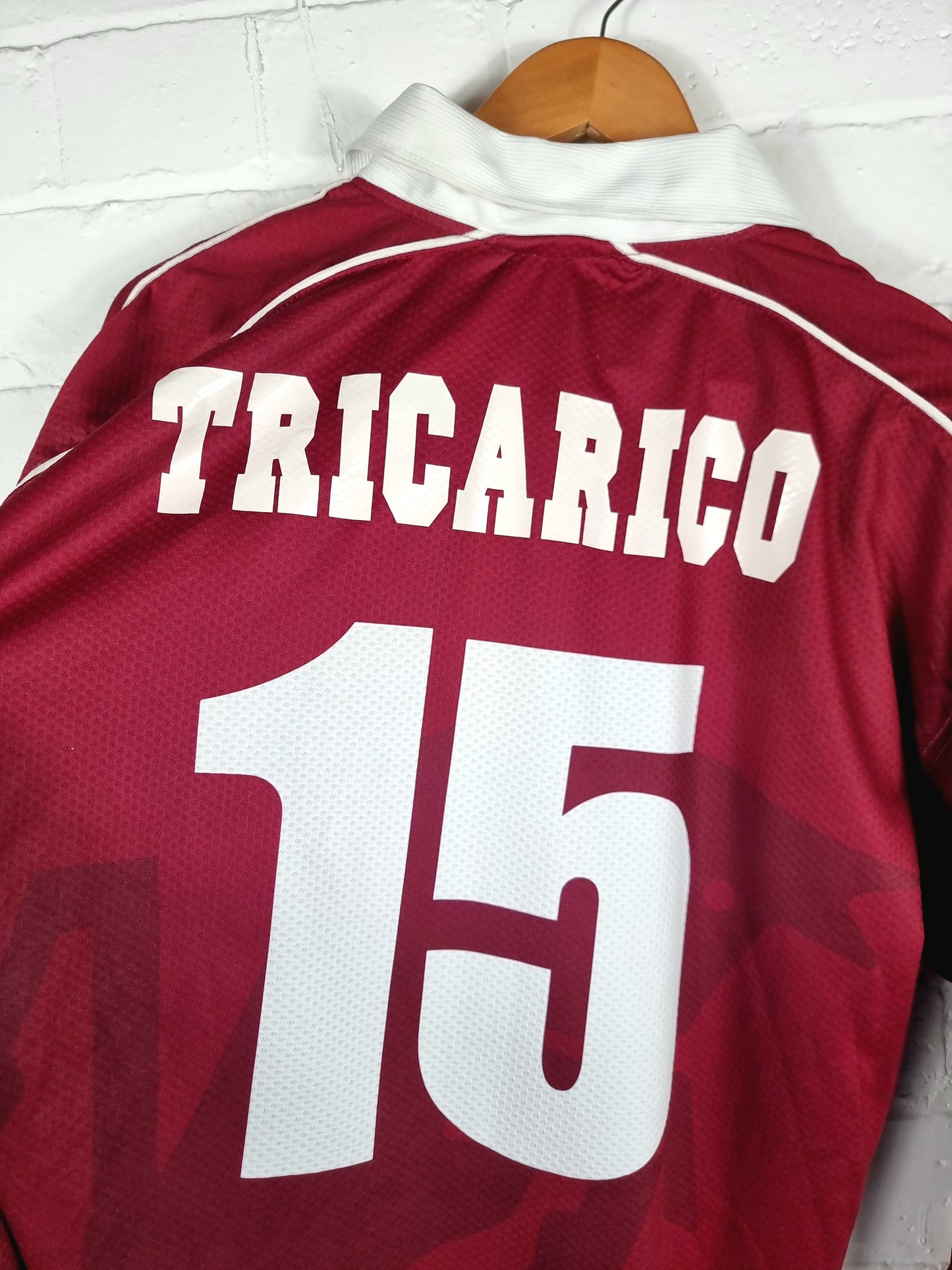 Kelme Torino 1998/99 'Tricarico 15' Long Sleeve Match Issue Home Shirt XL