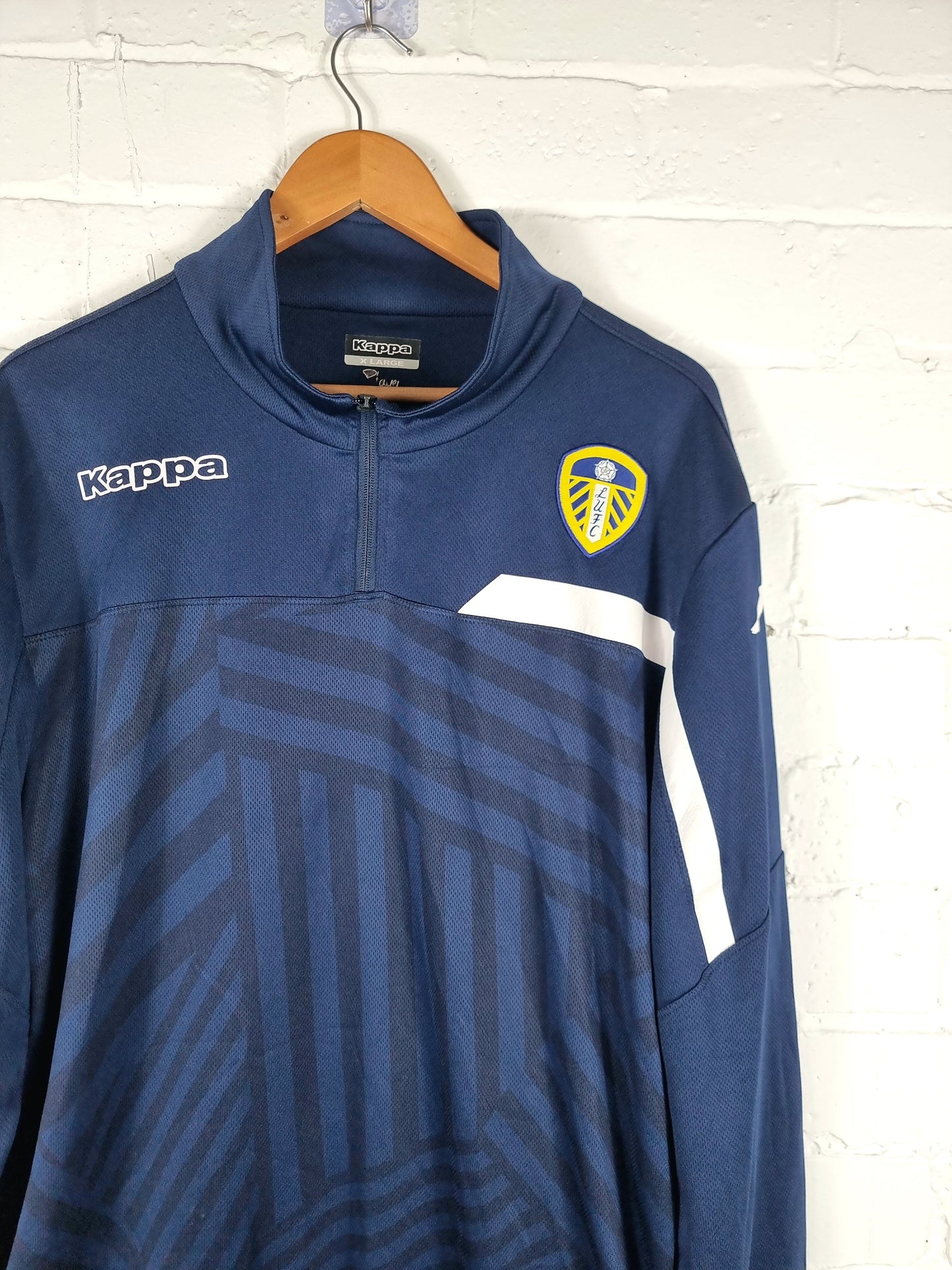 Kappa Leeds United 2015/16 Quarter Zip Training Sweatshirt XL