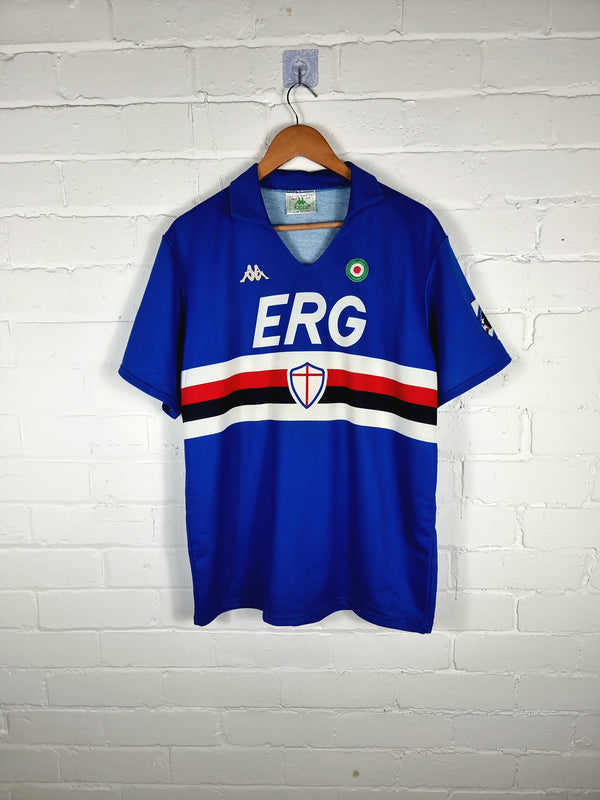 Kappa Sampdoria 1989/90 Player Issue Home Shirt XL