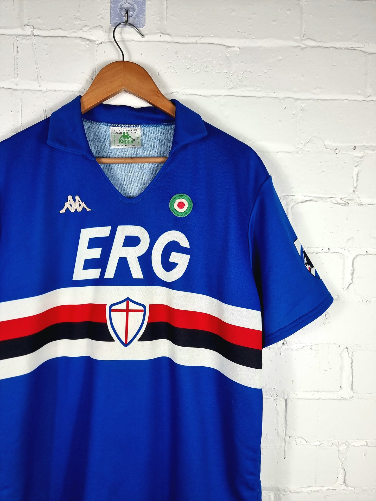Kappa Sampdoria 1989/90 Player Issue Home Shirt XL