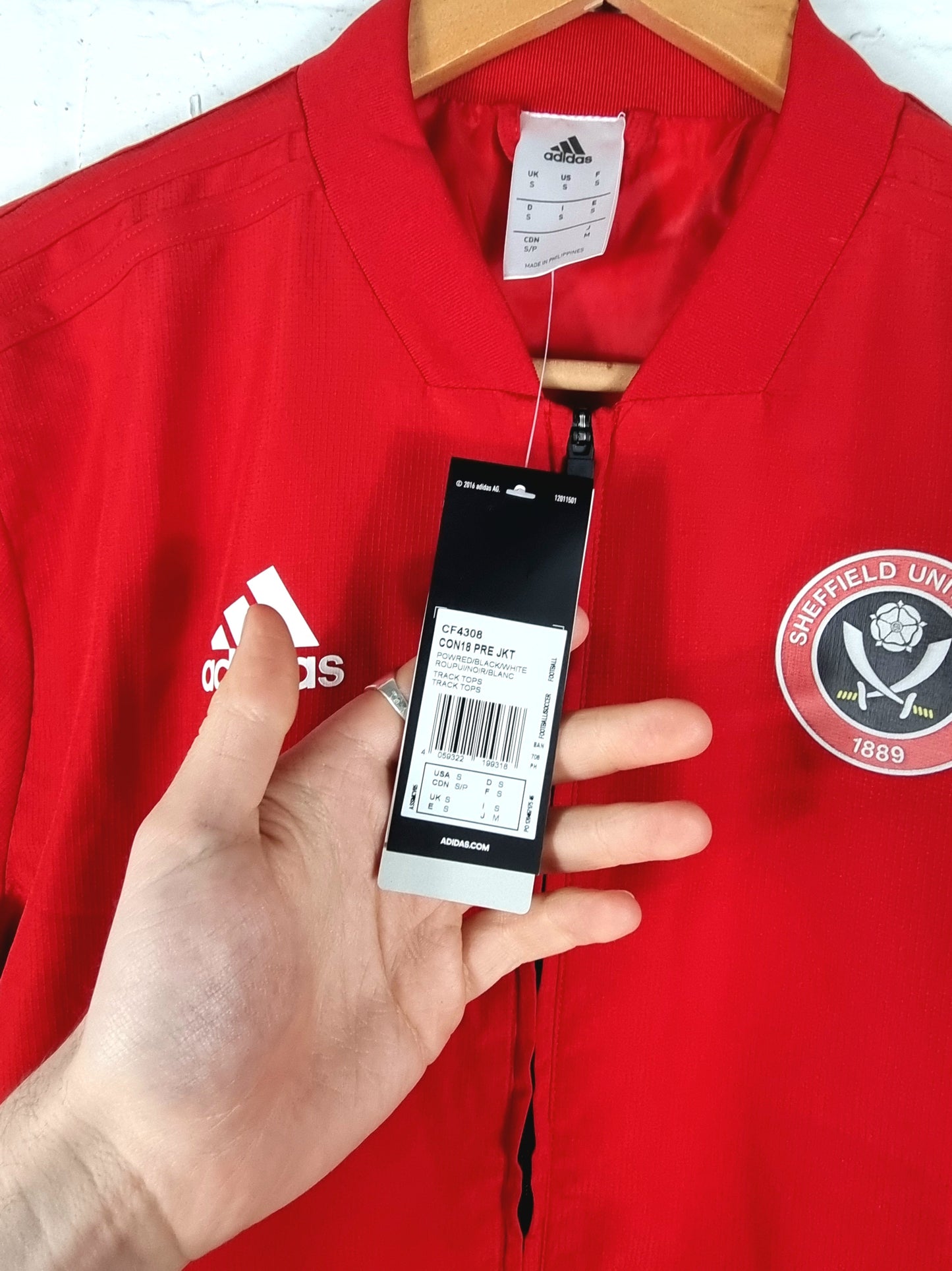Adidas Sheffield United BNWT 2018/19 Track Jacket Small
