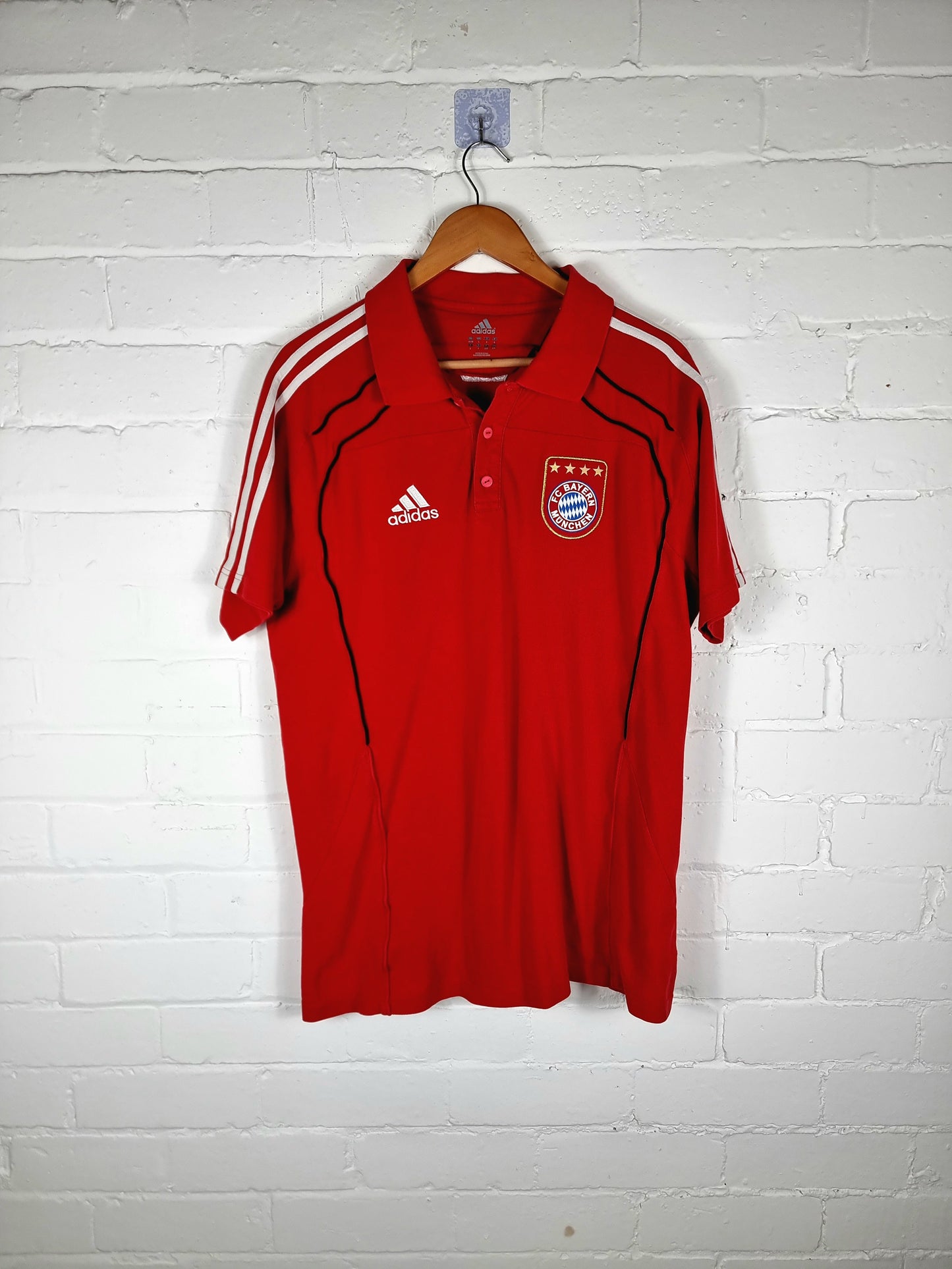 Adidas Bayern Munich 2010/11 Leisure Polo Shirt Large