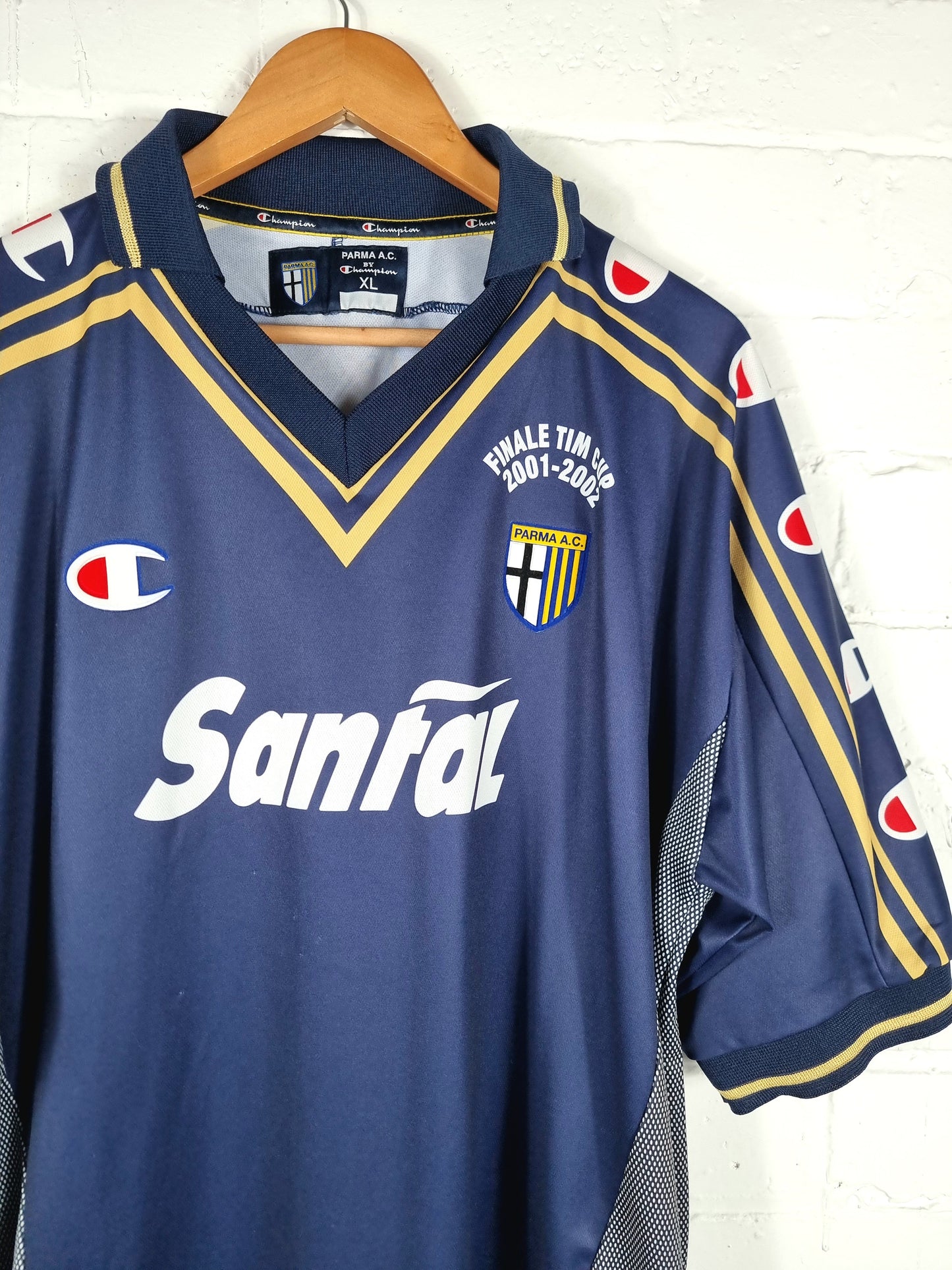 Champion Parma 2001/02 Finale TIM Cup Special Signed Third Shirt XL