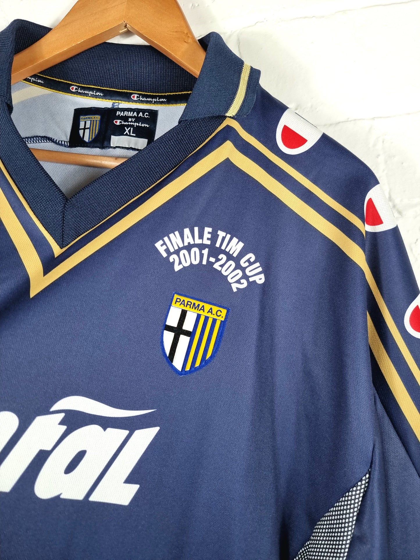 Champion Parma 2001/02 Finale TIM Cup Special Signed Third Shirt XL