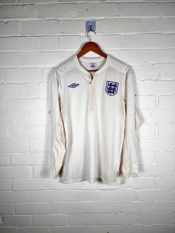 Umbro England 2010/12 Long Sleeve Home Shirt Medium
