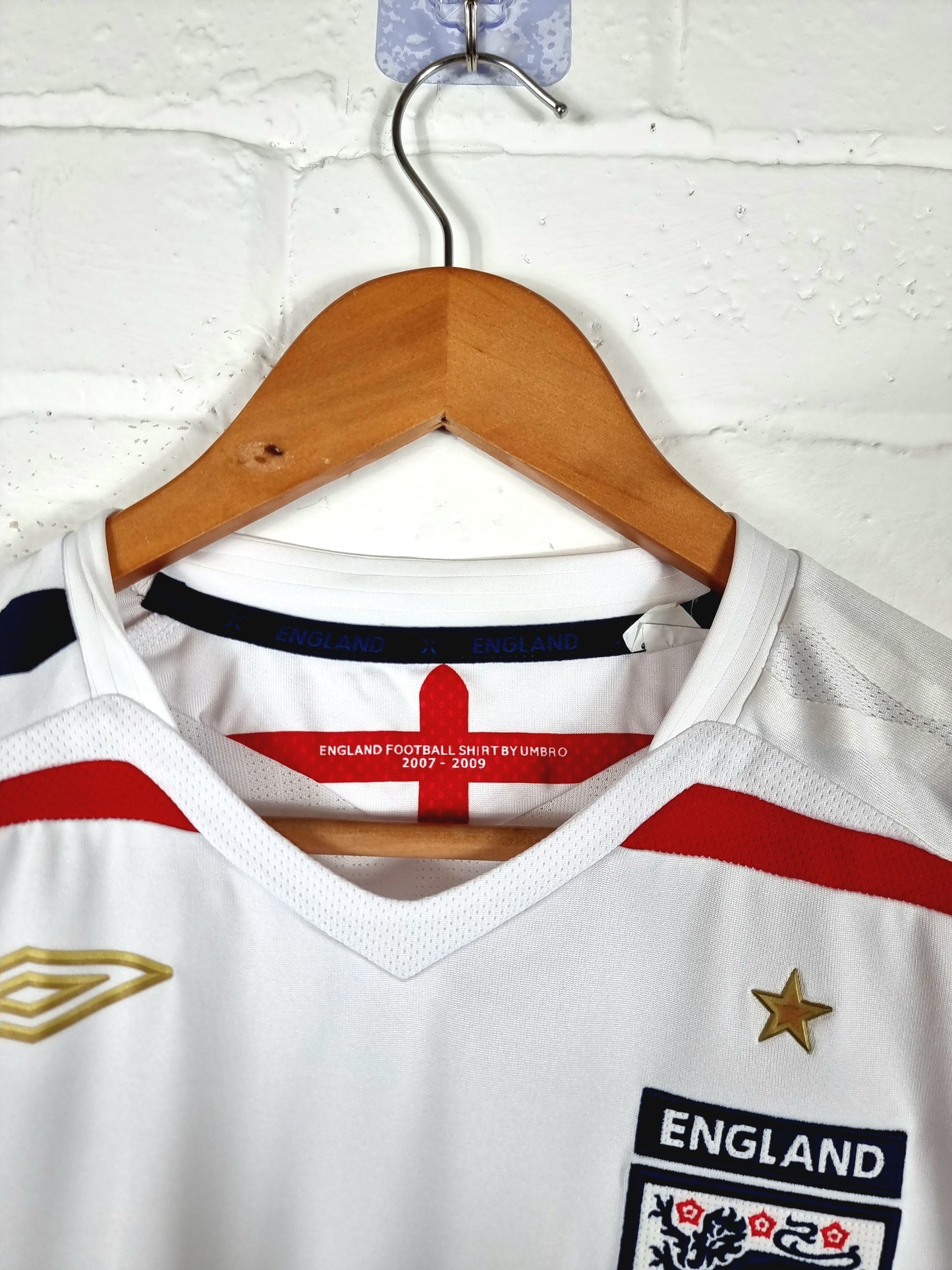 Umbro England 2007/09 Home Shirt Small