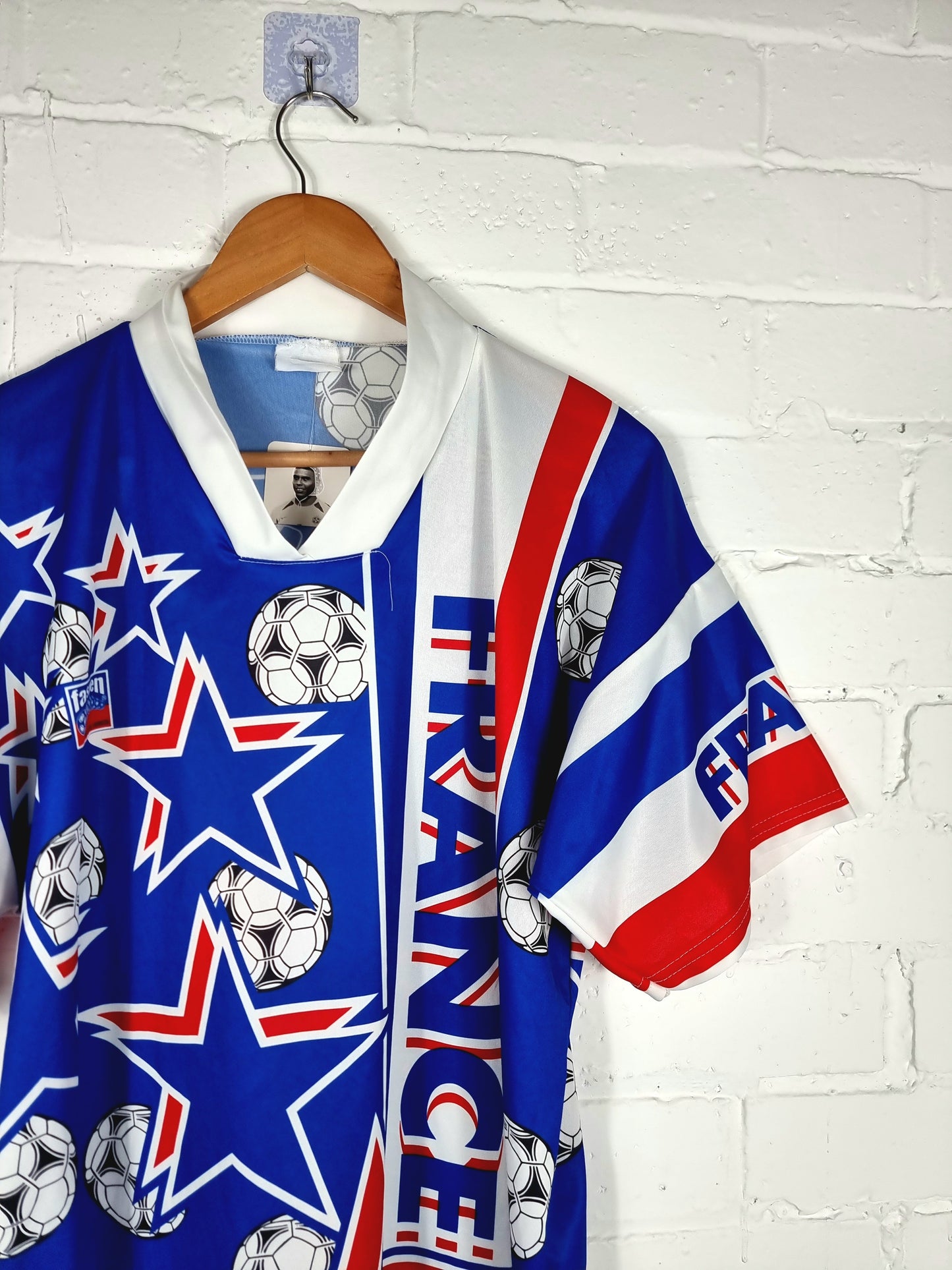 Faspen France 1990s Bootleg Graphic Print Football Shirt XL