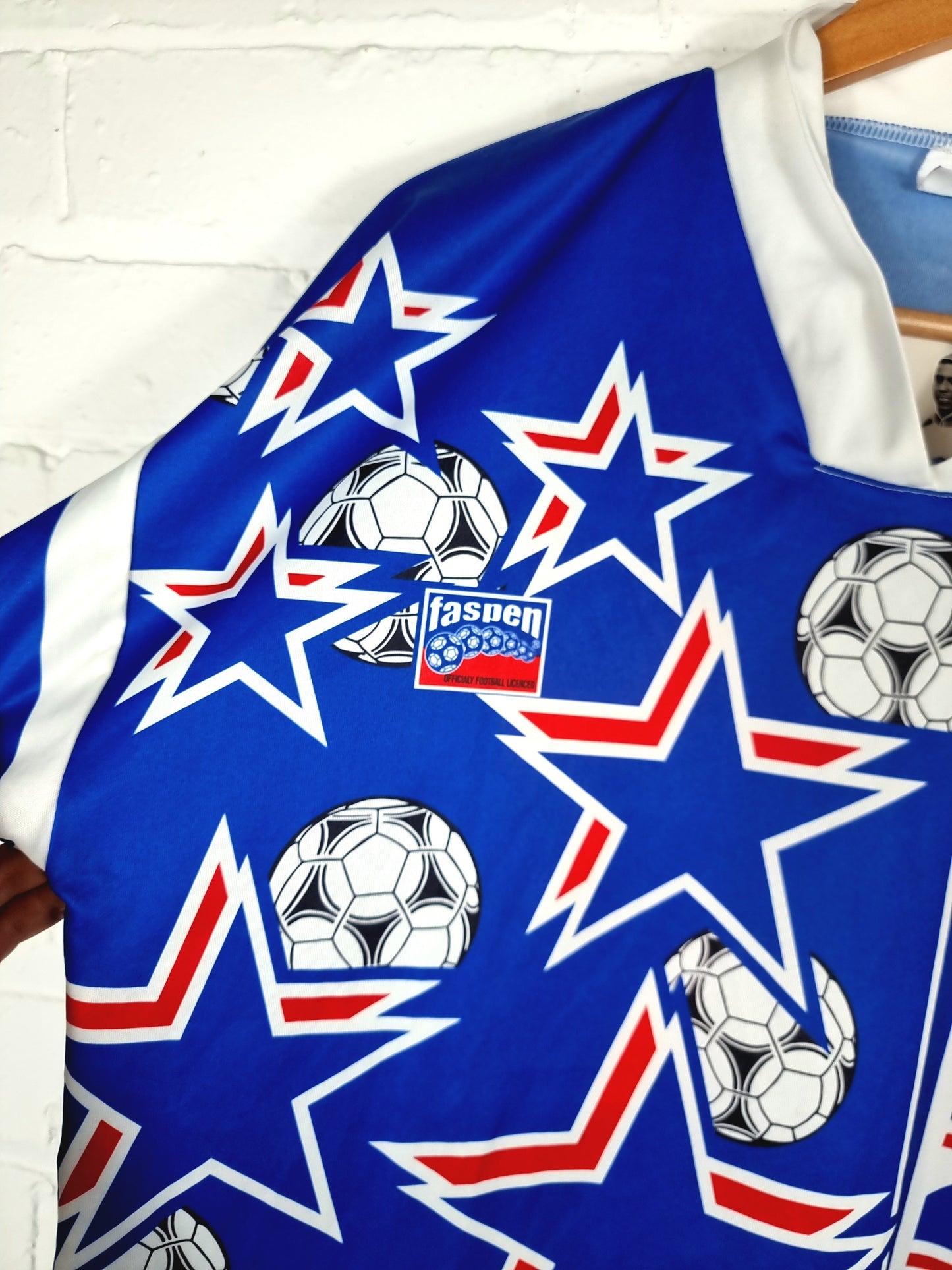 Faspen France 1990s Bootleg Graphic Print Football Shirt XL