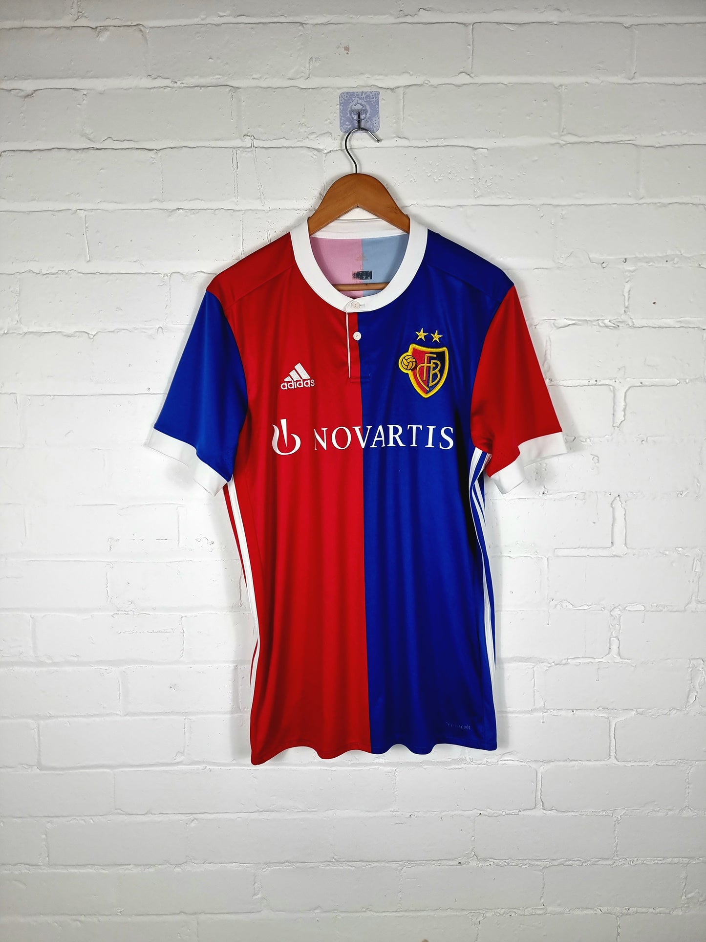 Adidas FC Basel 2017/18 Home Shirt Large