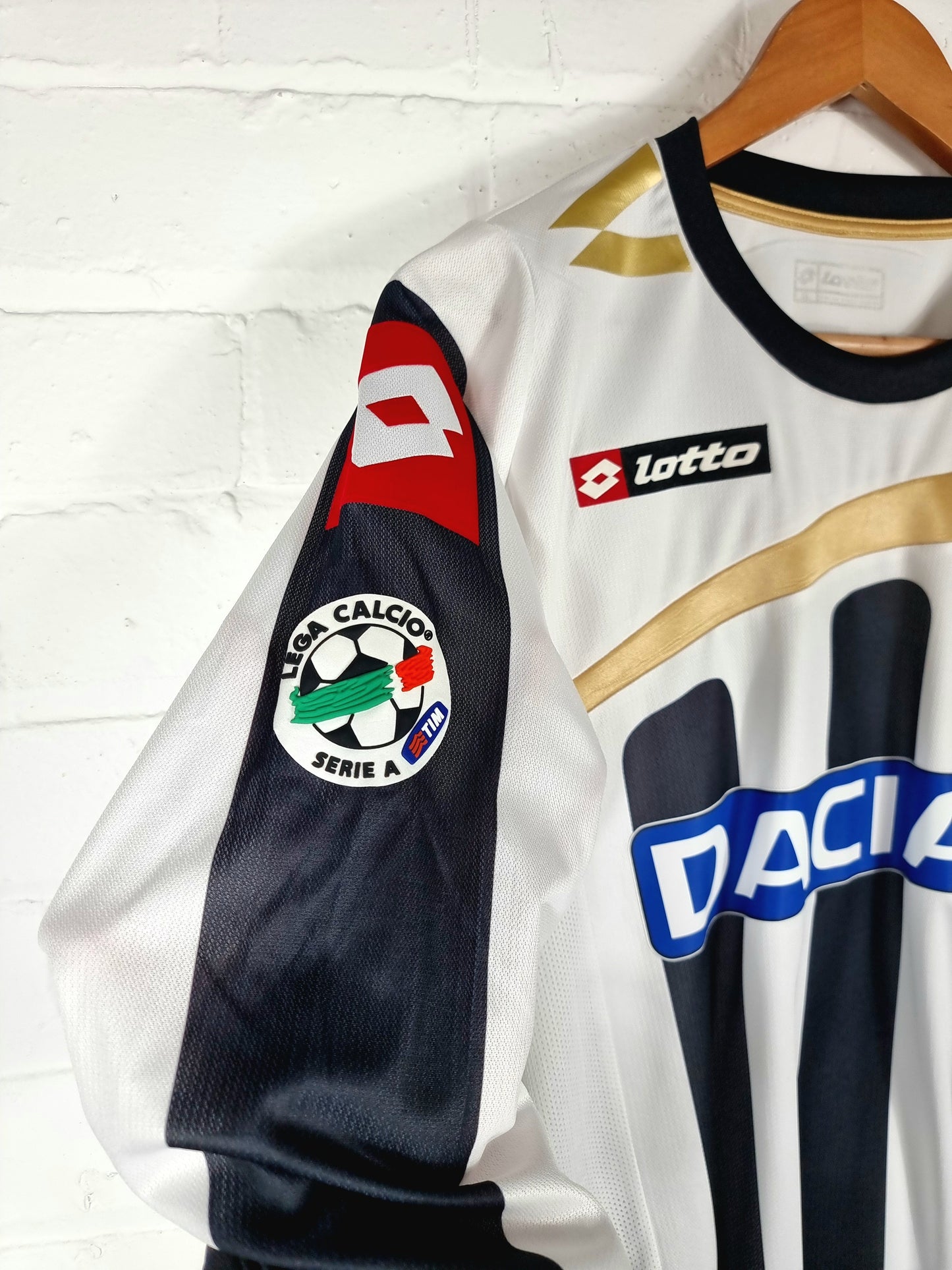 Lotto Udinese 2009/10 'Corradi 9' Long Sleeve Match Issue Signed Home Shirt XL