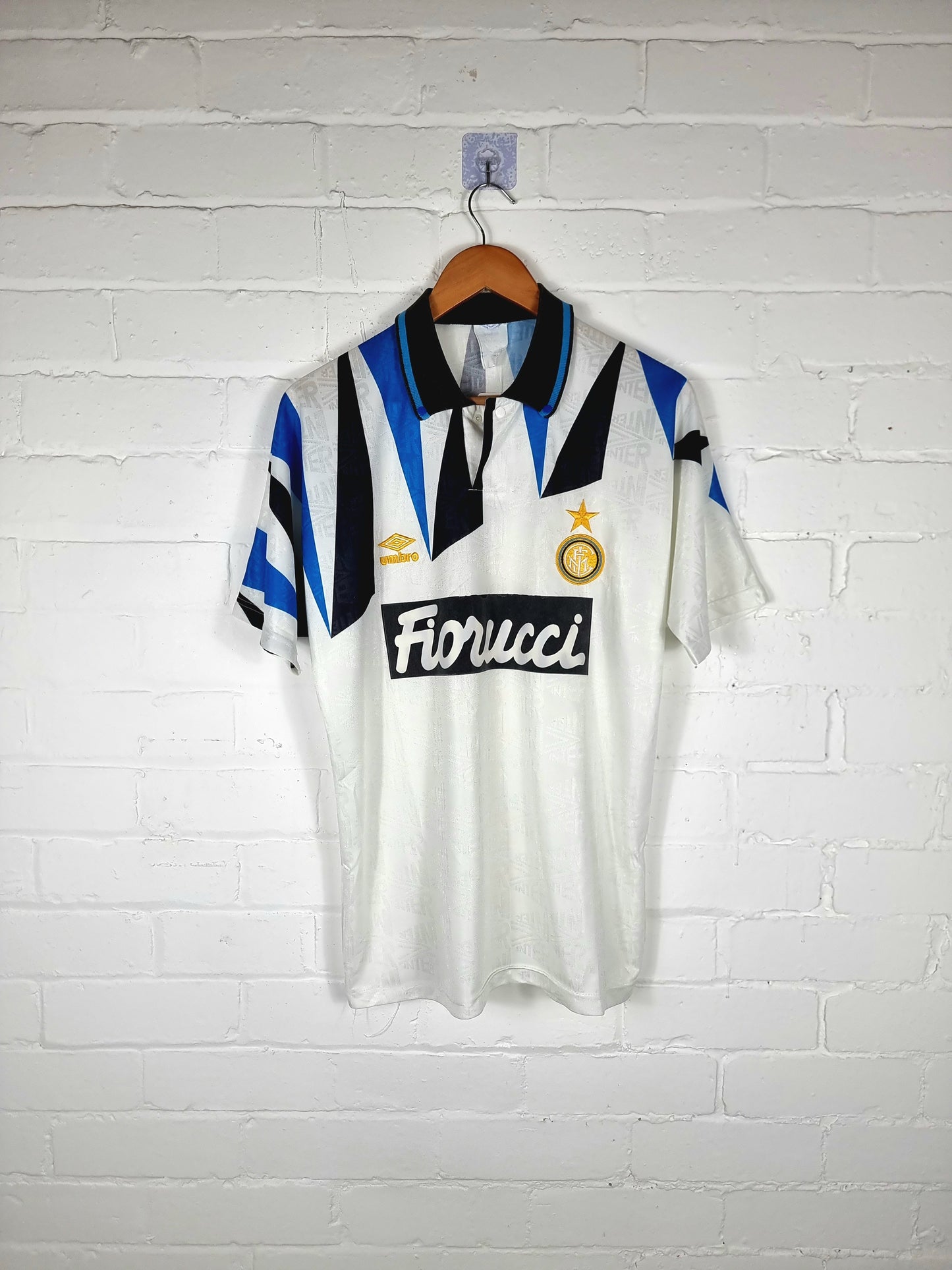 Umbro Inter Milan 1992/93 Youth Match Issue Away Shirt Small