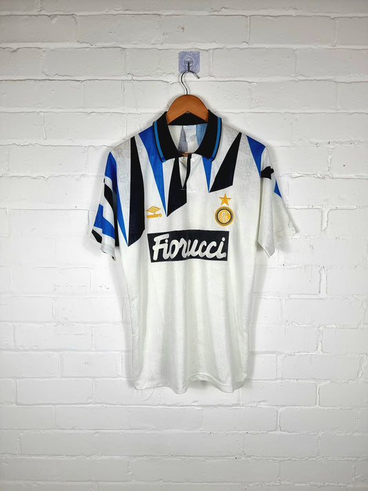 Umbro Inter Milan 1992/93 Youth Match Issue Away Shirt Small