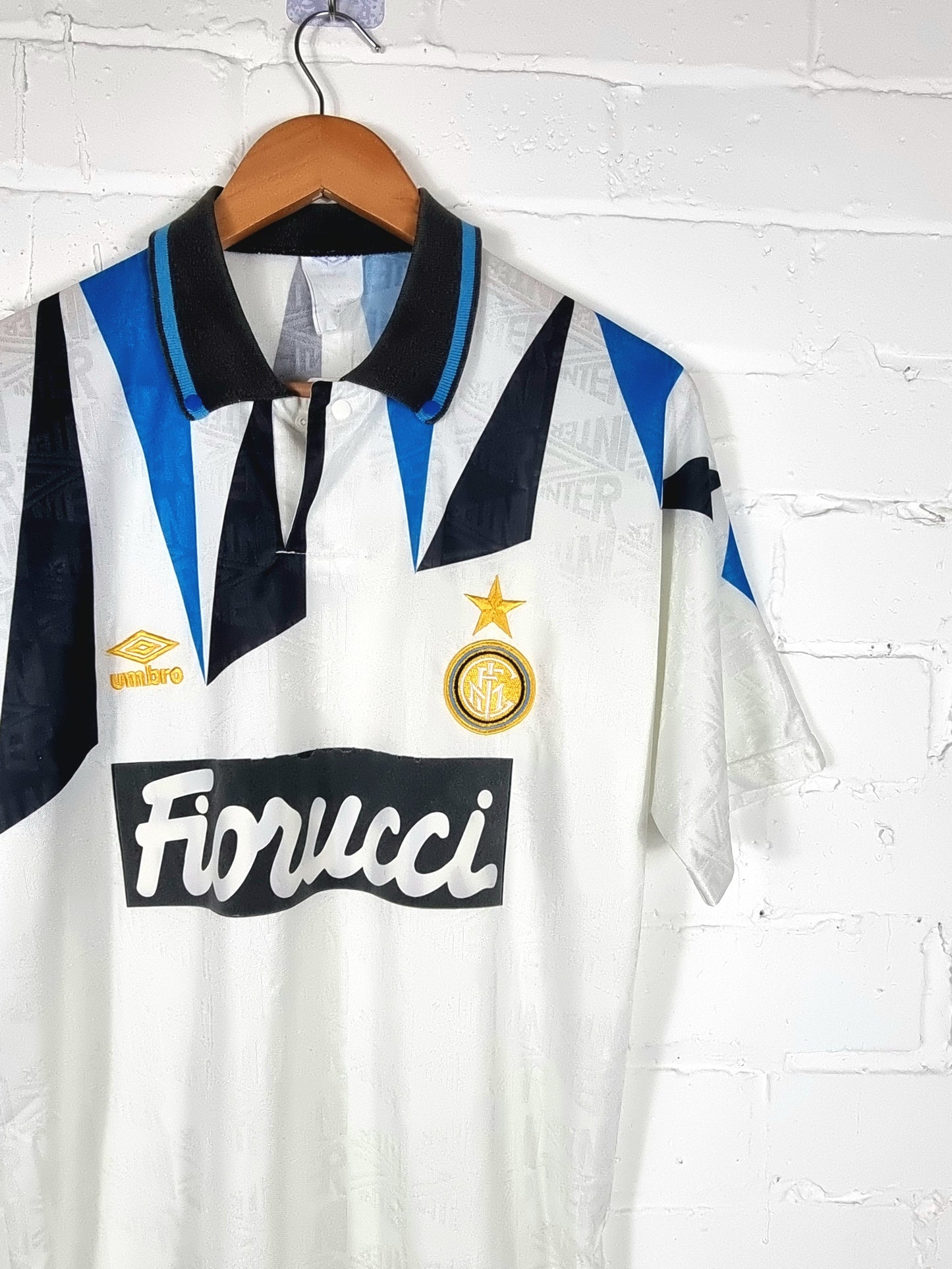 Umbro Inter Milan 1992/93 Youth Match Issue Away Shirt Small