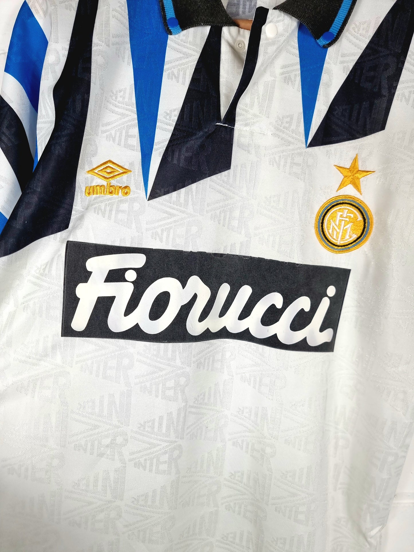 Umbro Inter Milan 1992/93 Youth Match Issue Away Shirt Small