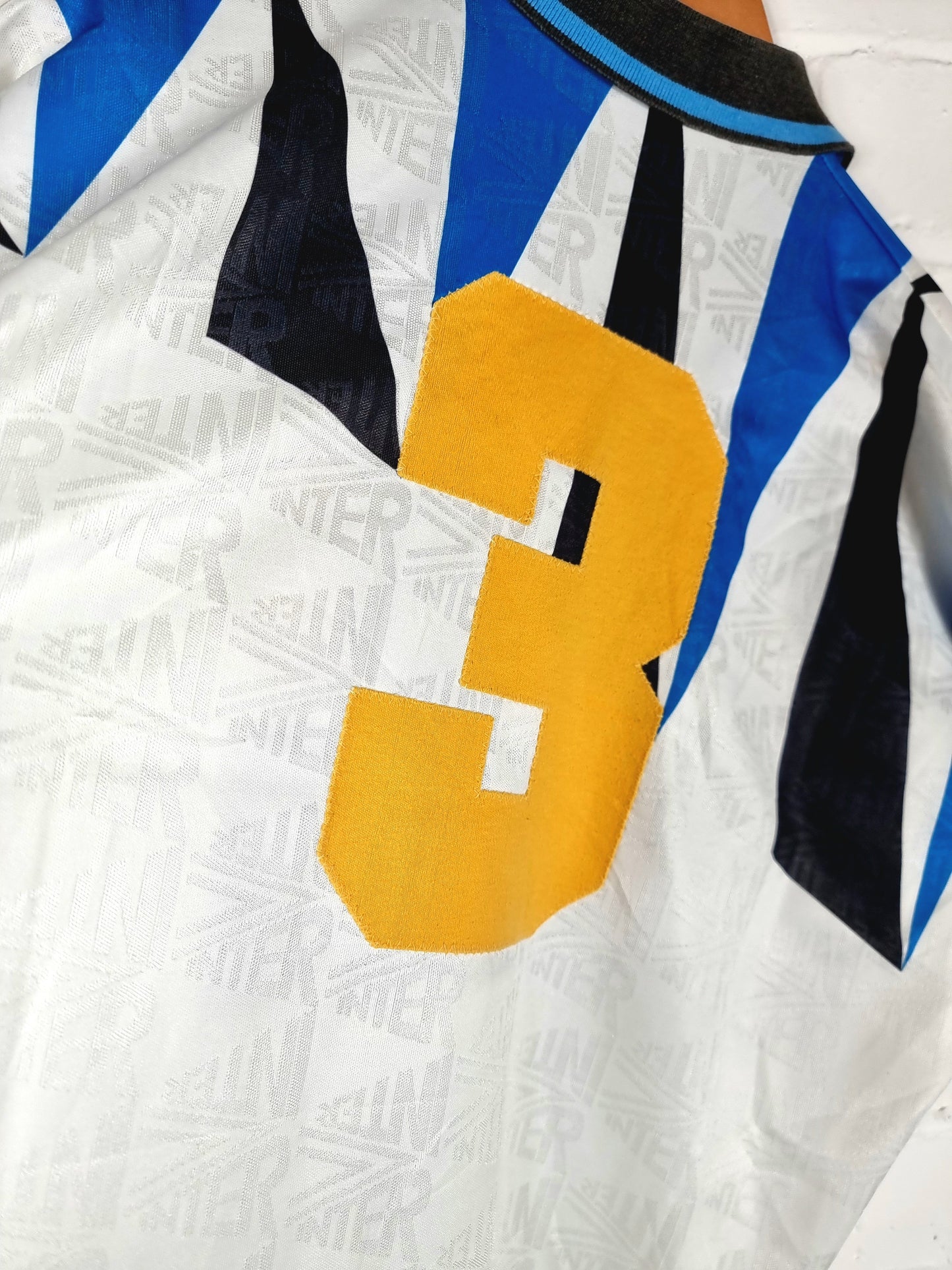 Umbro Inter Milan 1992/93 Youth Match Issue Away Shirt Small