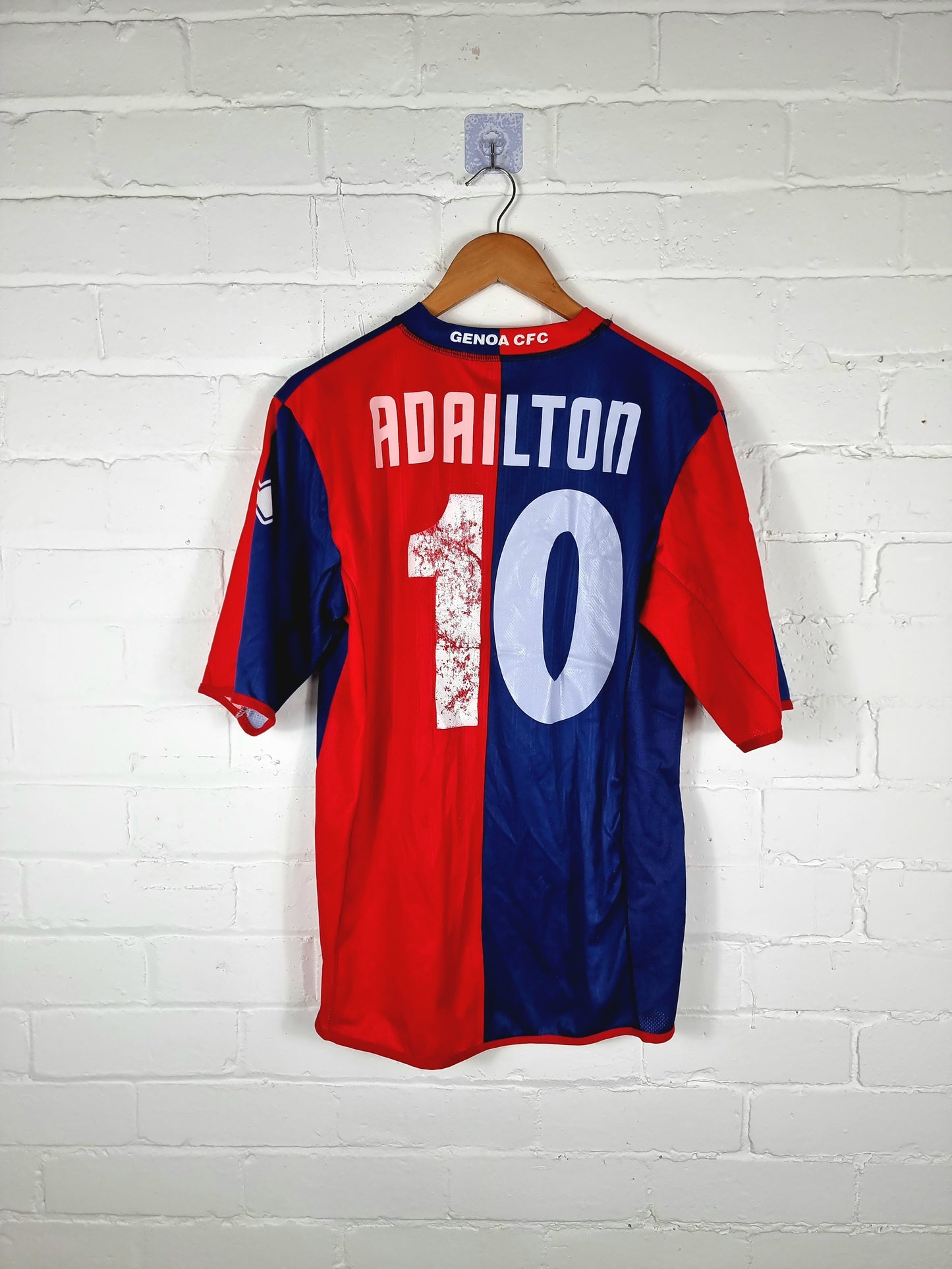 Errea Genoa 2007/08 'Adailton 10' Home Shirt XL