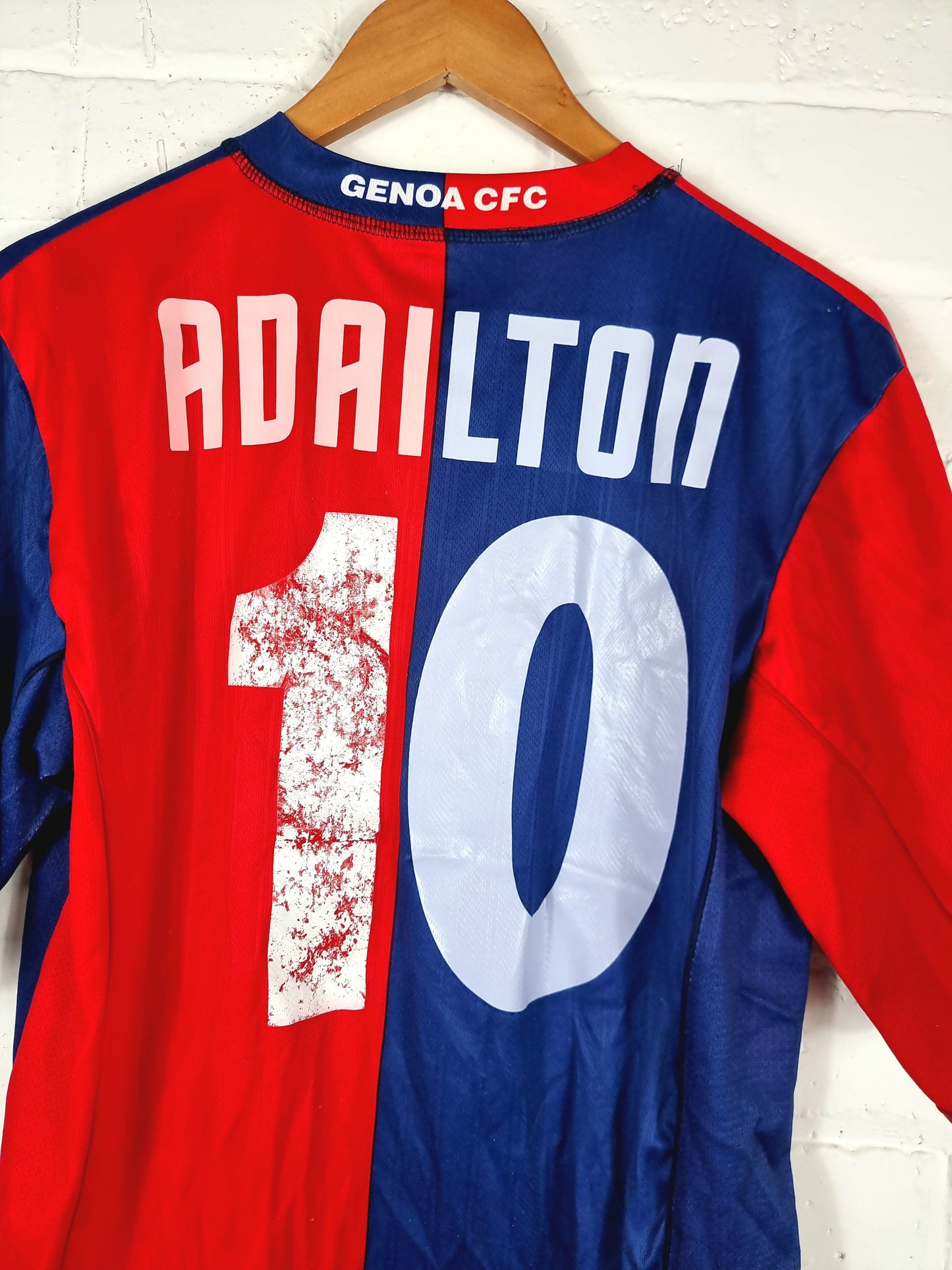 Errea Genoa 2007/08 'Adailton 10' Home Shirt XL