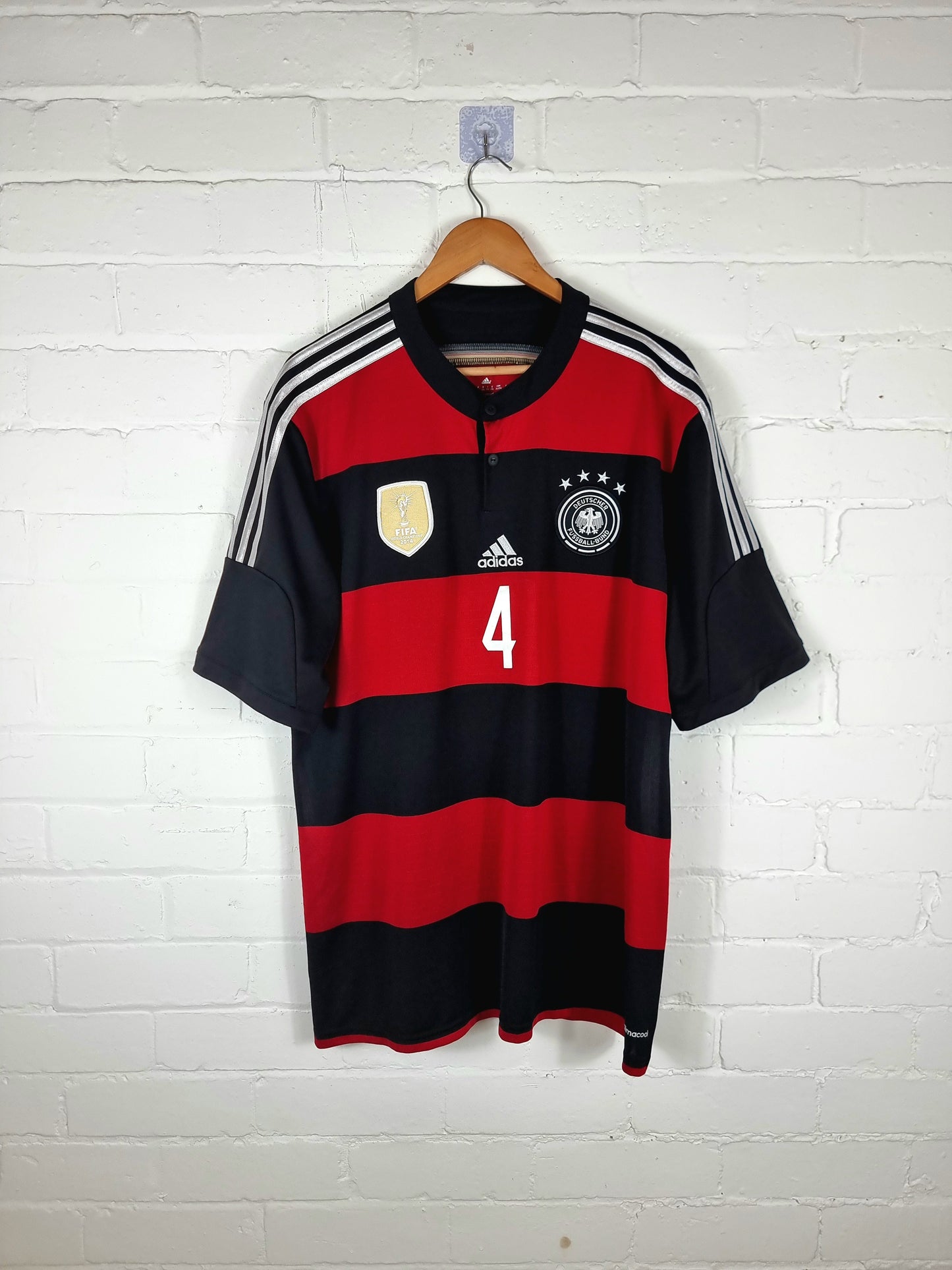 Adidas Germany 2014/16 Höwedes 4' Away Shirt XXL