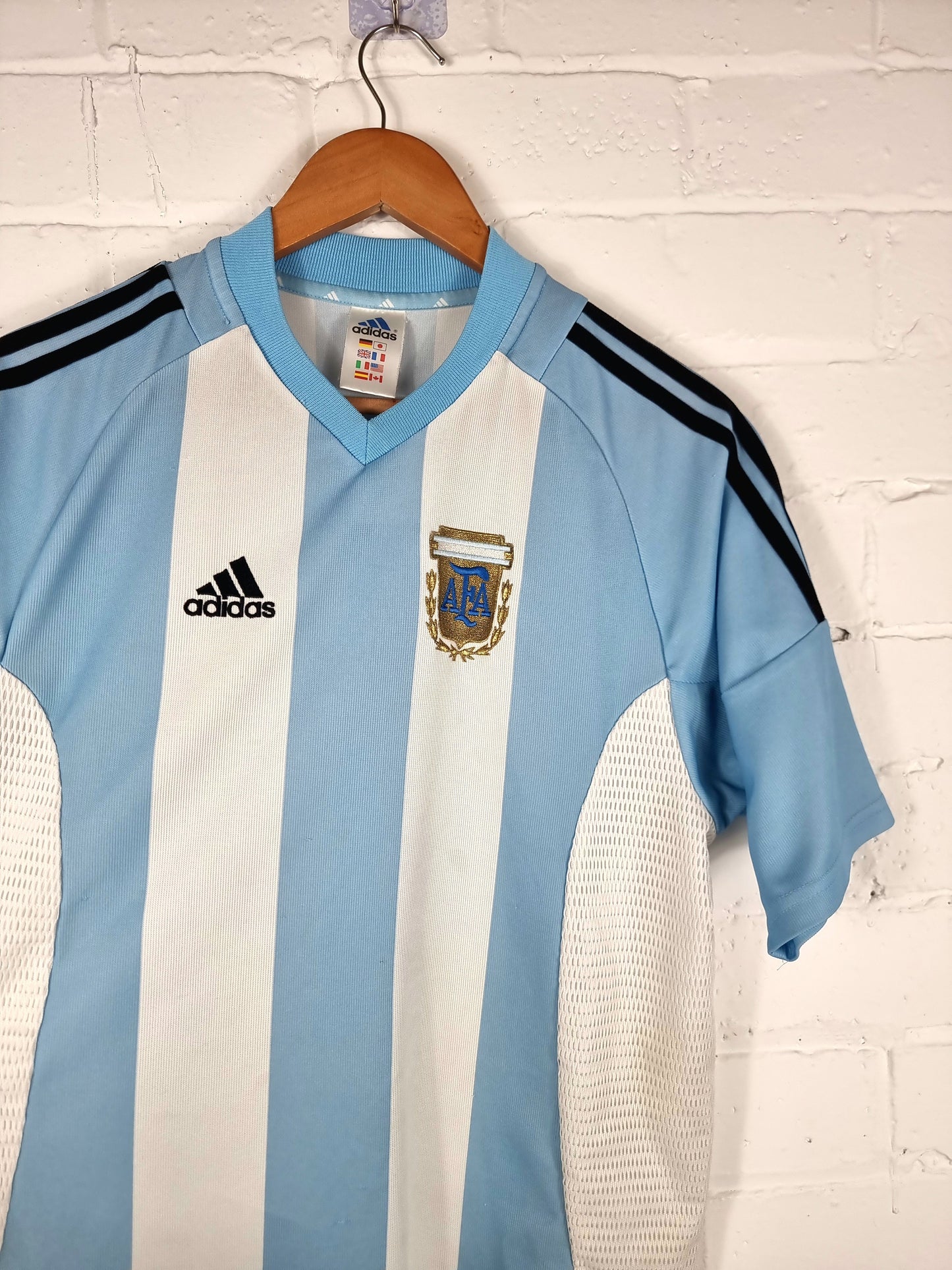 Adidas Argentina 2002/04 Home Shirt Small