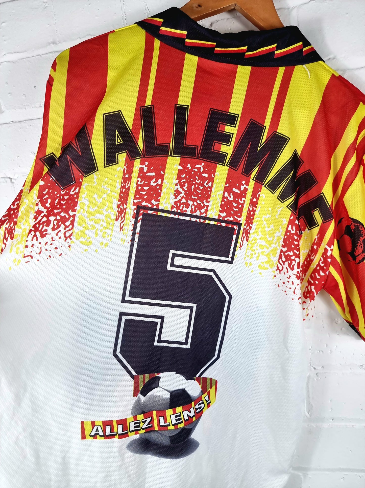 RC Lens 1990s Jean-Guy Wallemme Bootleg Graphic Print Shirt Medium