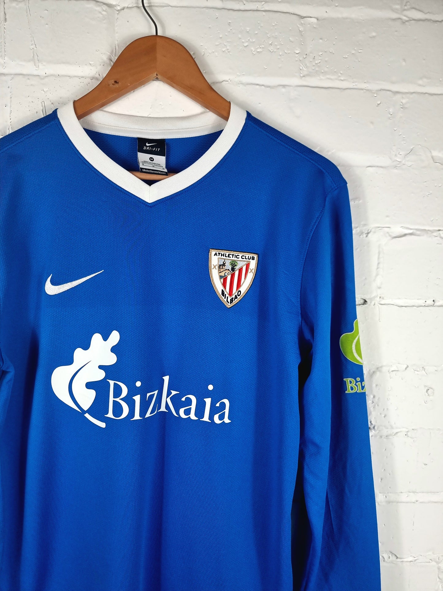 Nike Athletic Bilbao B 2013/14 Long Sleeve Match Issue Away Shirt Medium