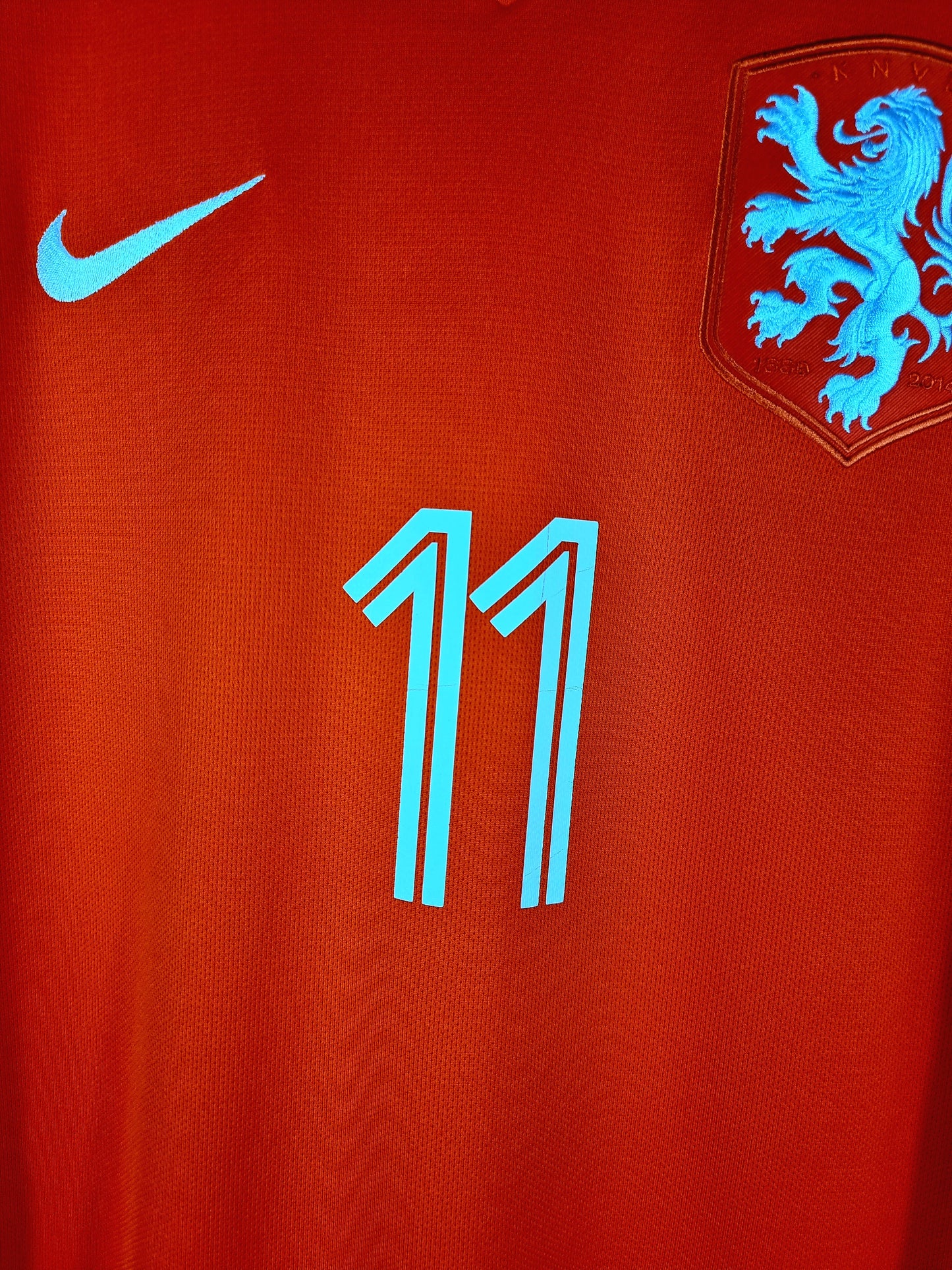 Nike Holland 2014/15 'Robben 11' Player Issue Home Shirt Large