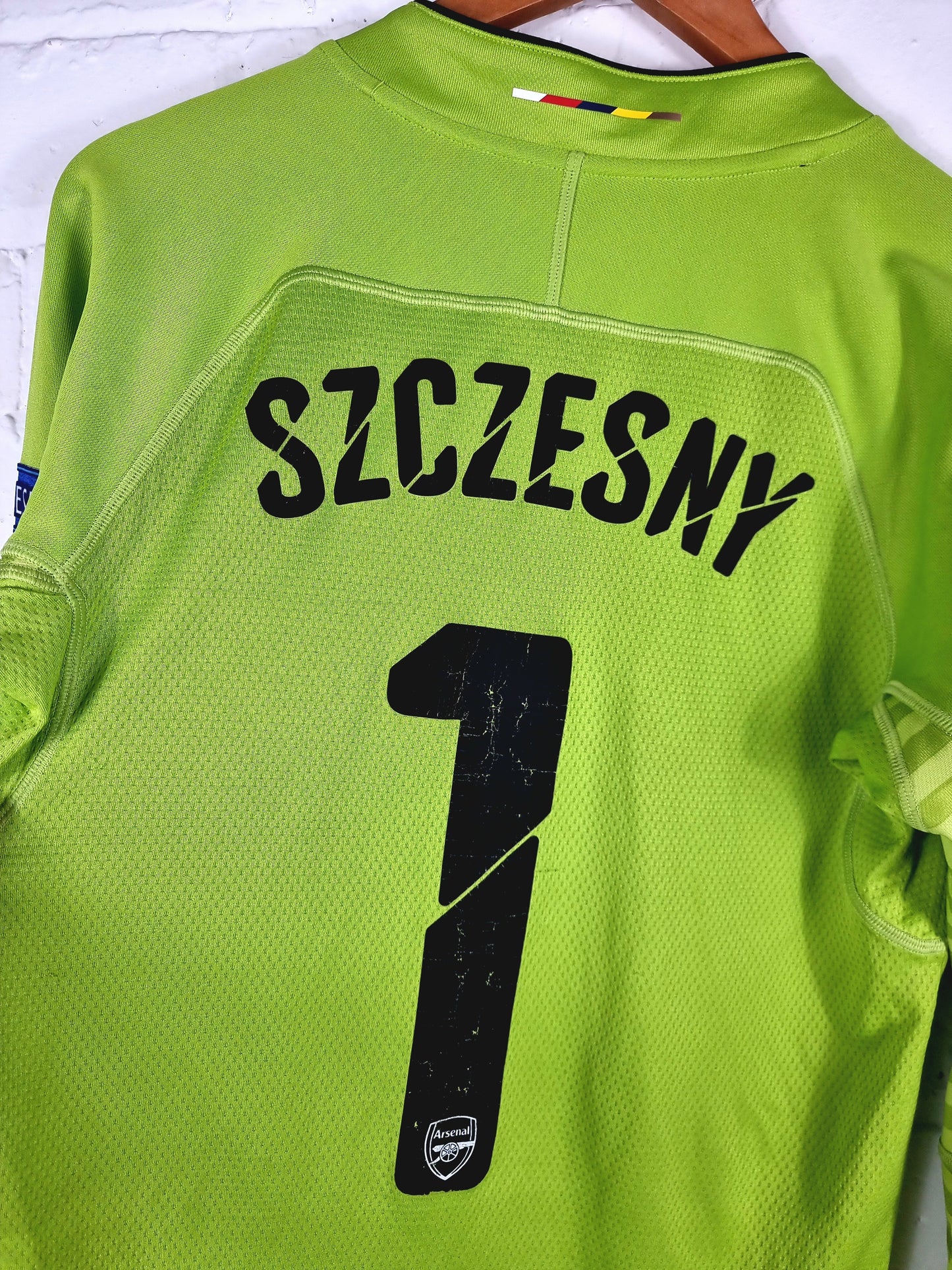 Puma Arsenal 2014/15 'Szczesny 1' Long Sleeve Champions League Goalkeeper Shirt Small