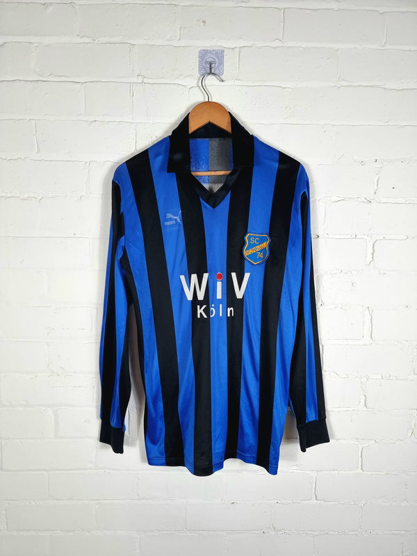 Puma SC Ronnau 74 1980s Long Sleeve Football Shirt Large