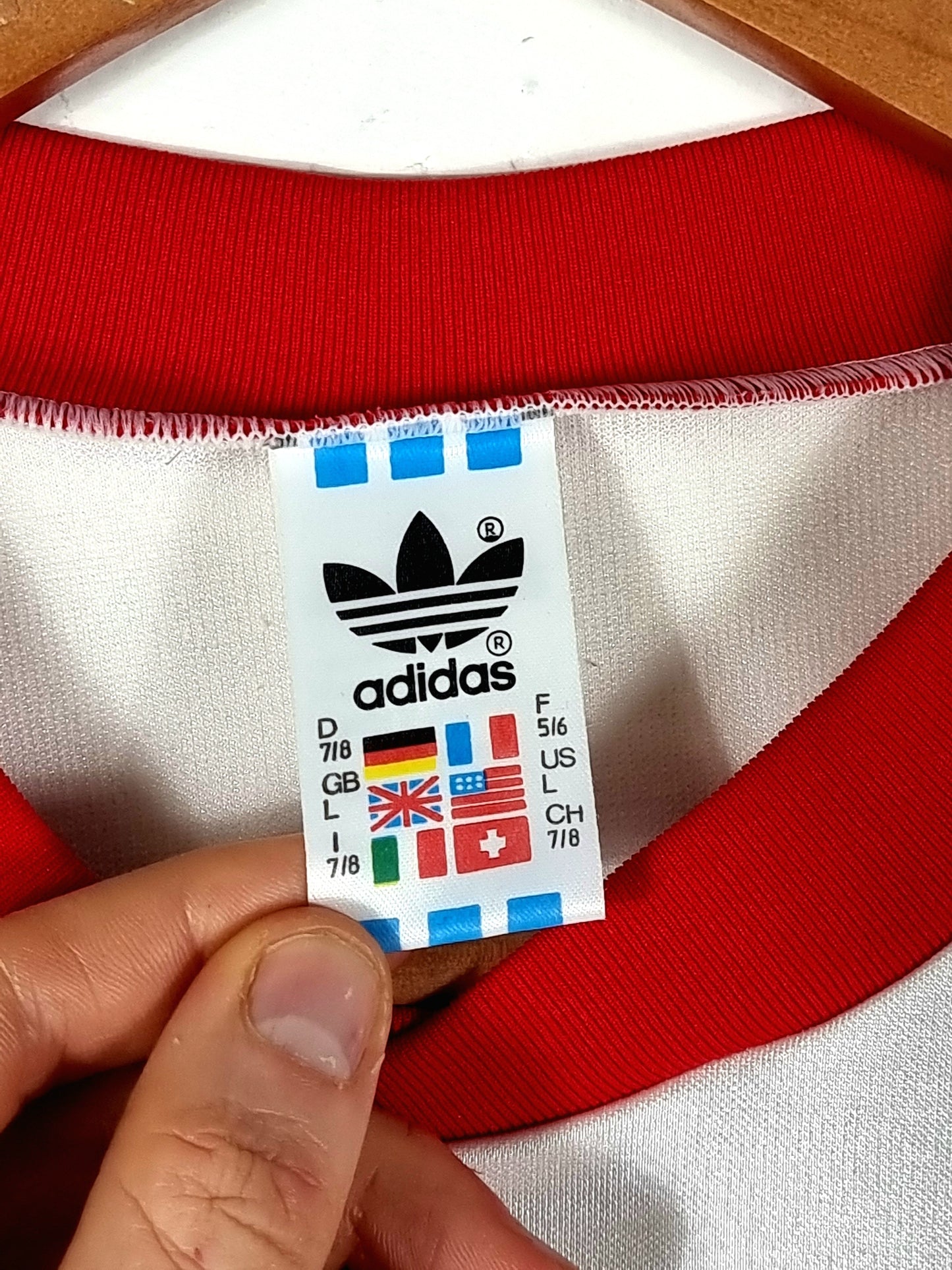 Adidas 1990s Vintage Opel Football Shirt Template Large