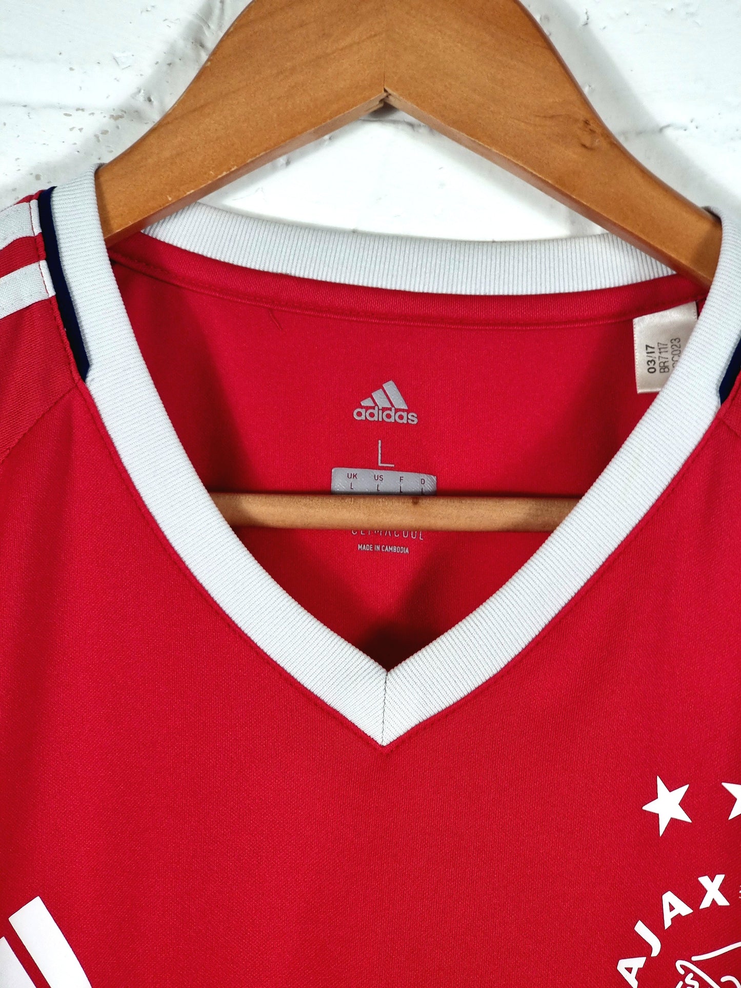 Adidas Ajax 2017/18 Training Shirt Large