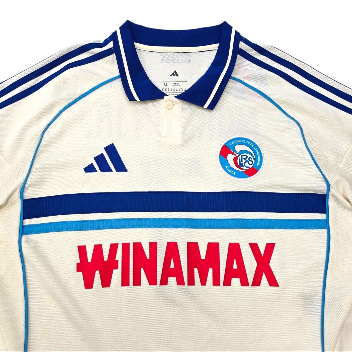 2025/26 Racing Club De Strasbourg Away Football Shirt (XL) Adidas #7 Moreira Jr.