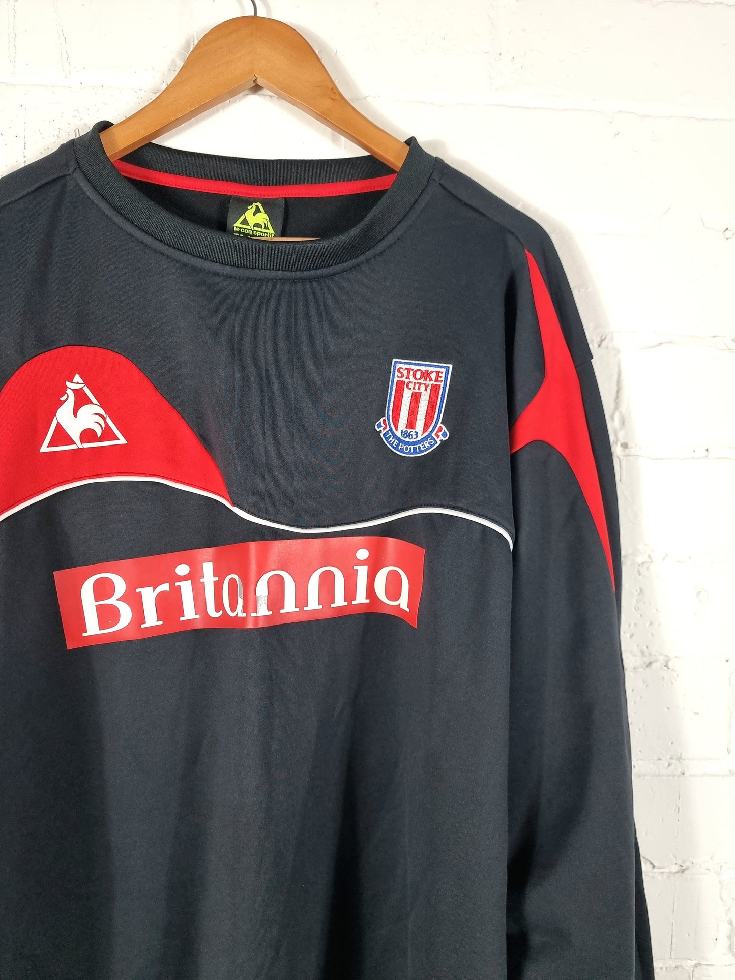 Le Coq Sportif Stoke City 2009/10 Training Sweatshirt XXL