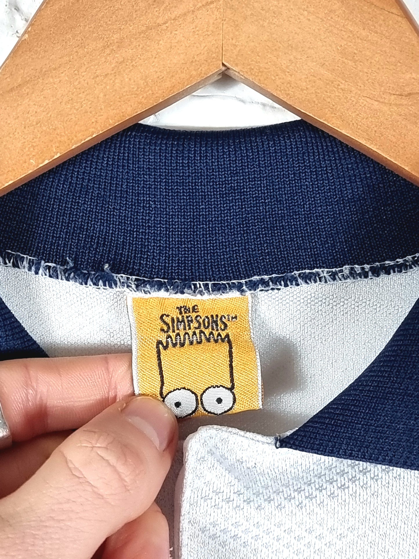 The Simpsons England 1999 Bart Graphic Football Shirt Medium