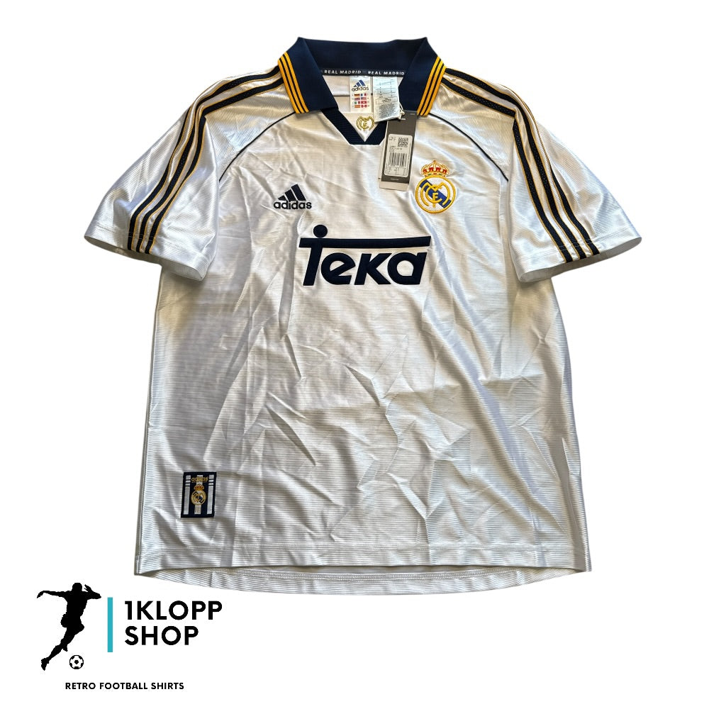 Real Madrid 1998/00 Reissue Home BNWT 'R.Carlos 3' (M)