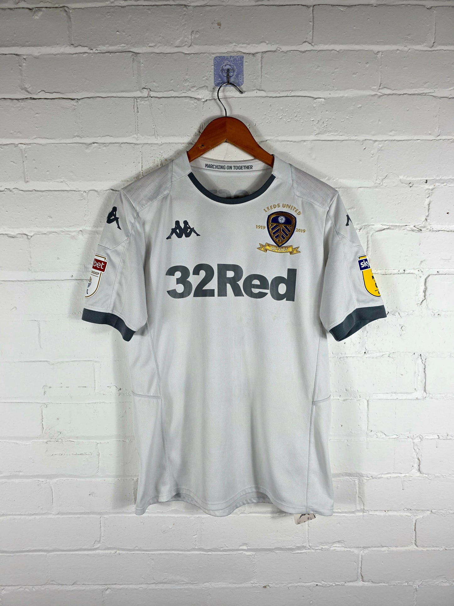 Kappa Leeds United 2019/2020 'Costa 17' Centenary Home Shirt Medium