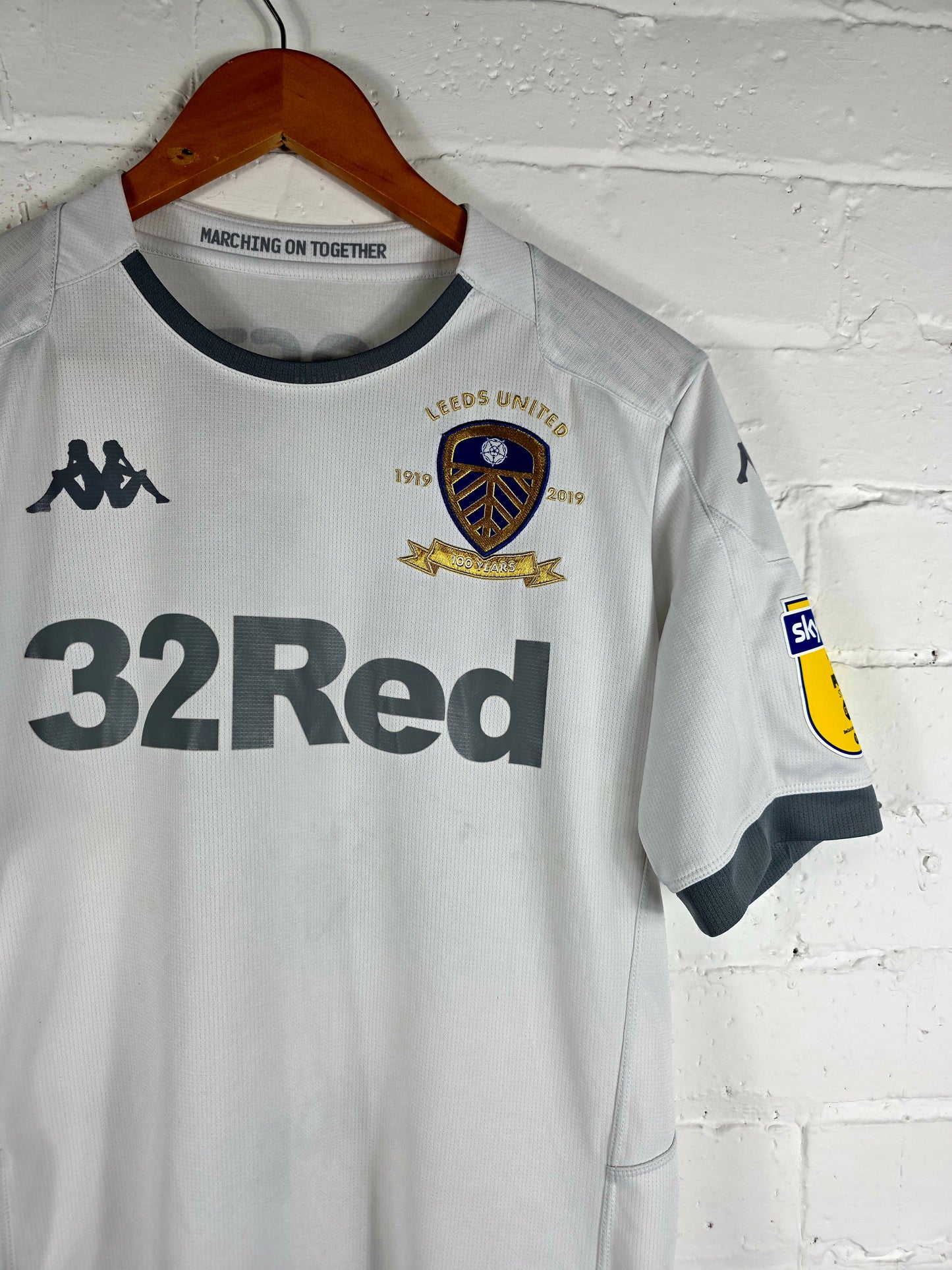Kappa Leeds United 2019/2020 'Costa 17' Centenary Home Shirt Medium