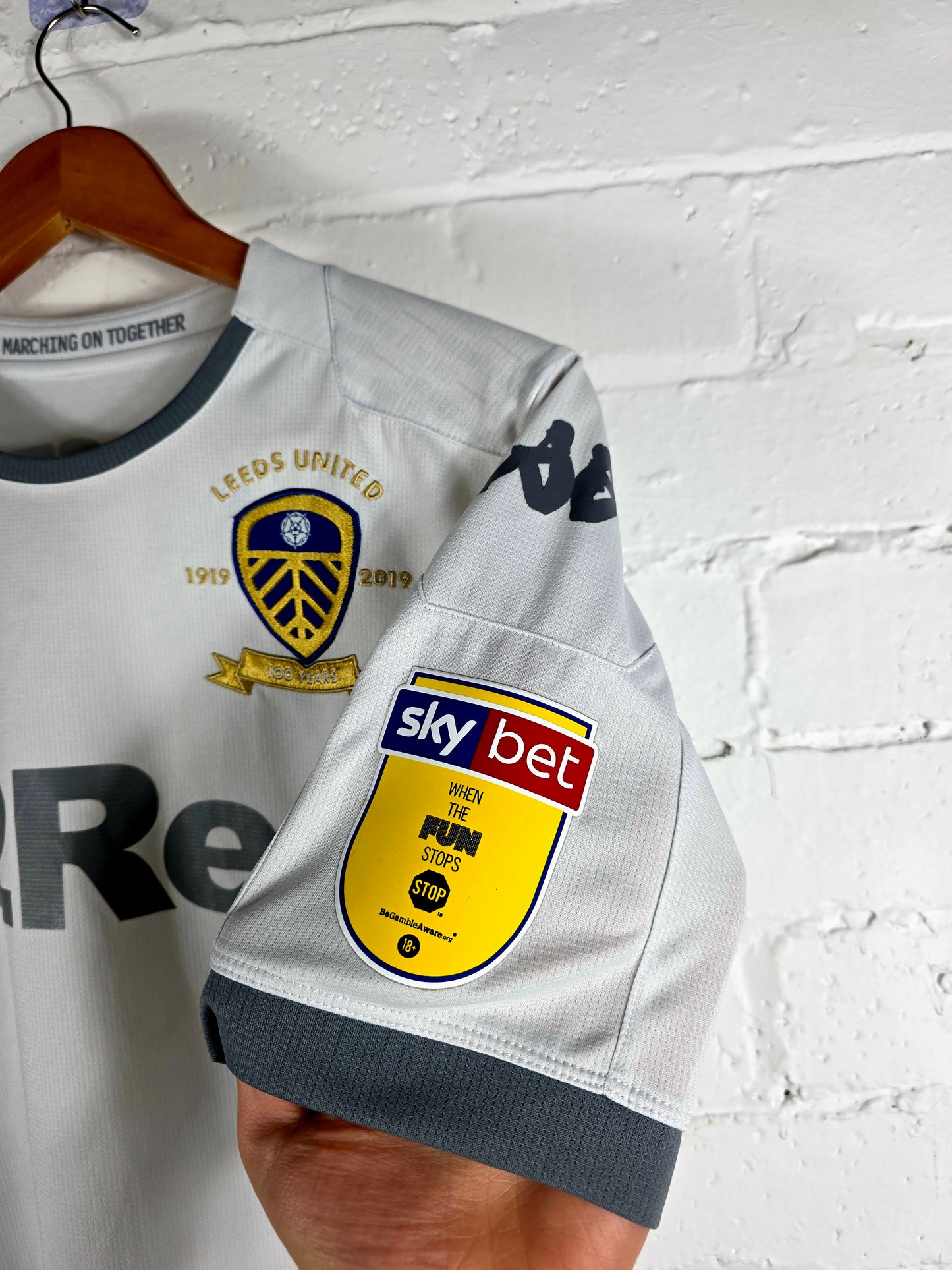 Kappa Leeds United 2019/2020 'Costa 17' Centenary Home Shirt Medium
