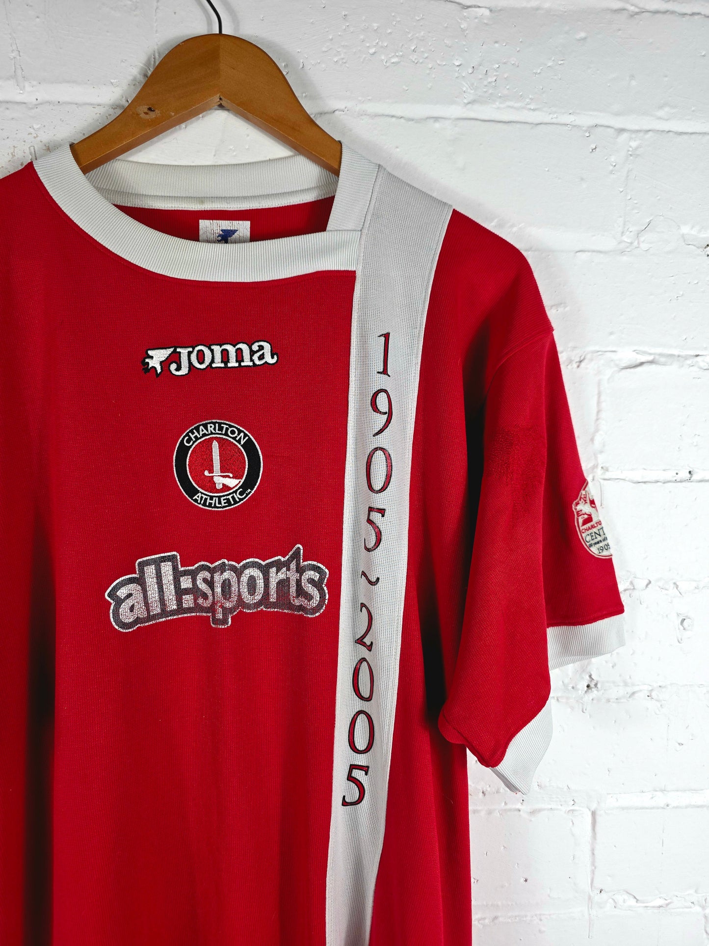 Joma Charlton Athletic 2005/06 Centenary Home Shirt Large