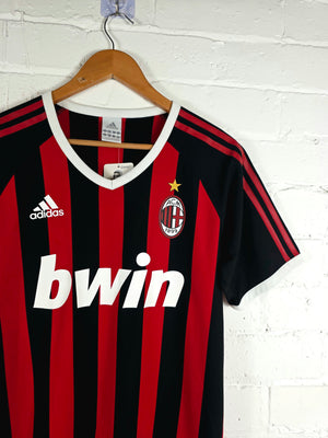 Adidas AC Milan 2009/10 'Ronaldinho 80' Basic Home Shirt Small