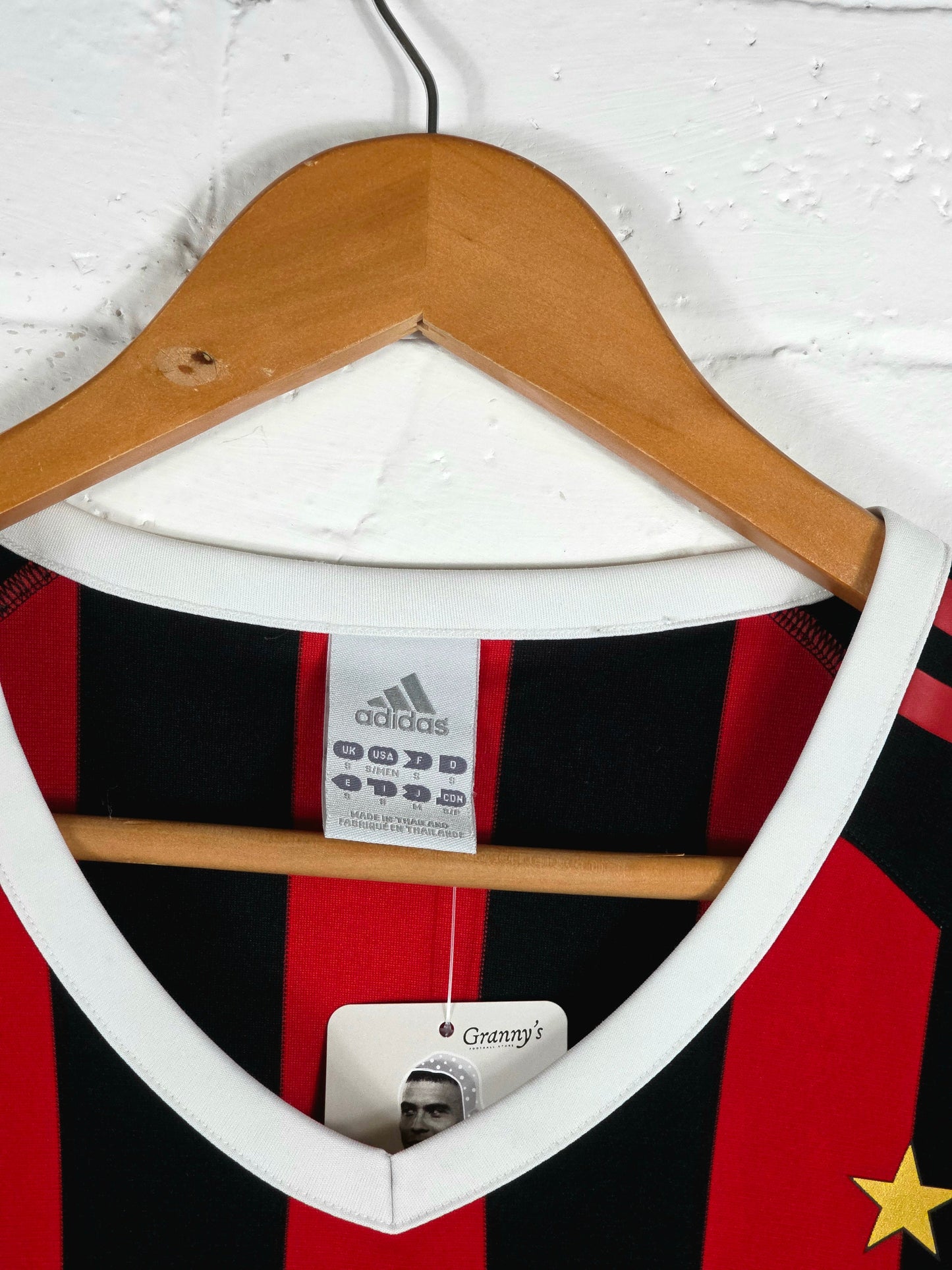Adidas AC Milan 2009/10 'Ronaldinho 80' Basic Home Shirt Small