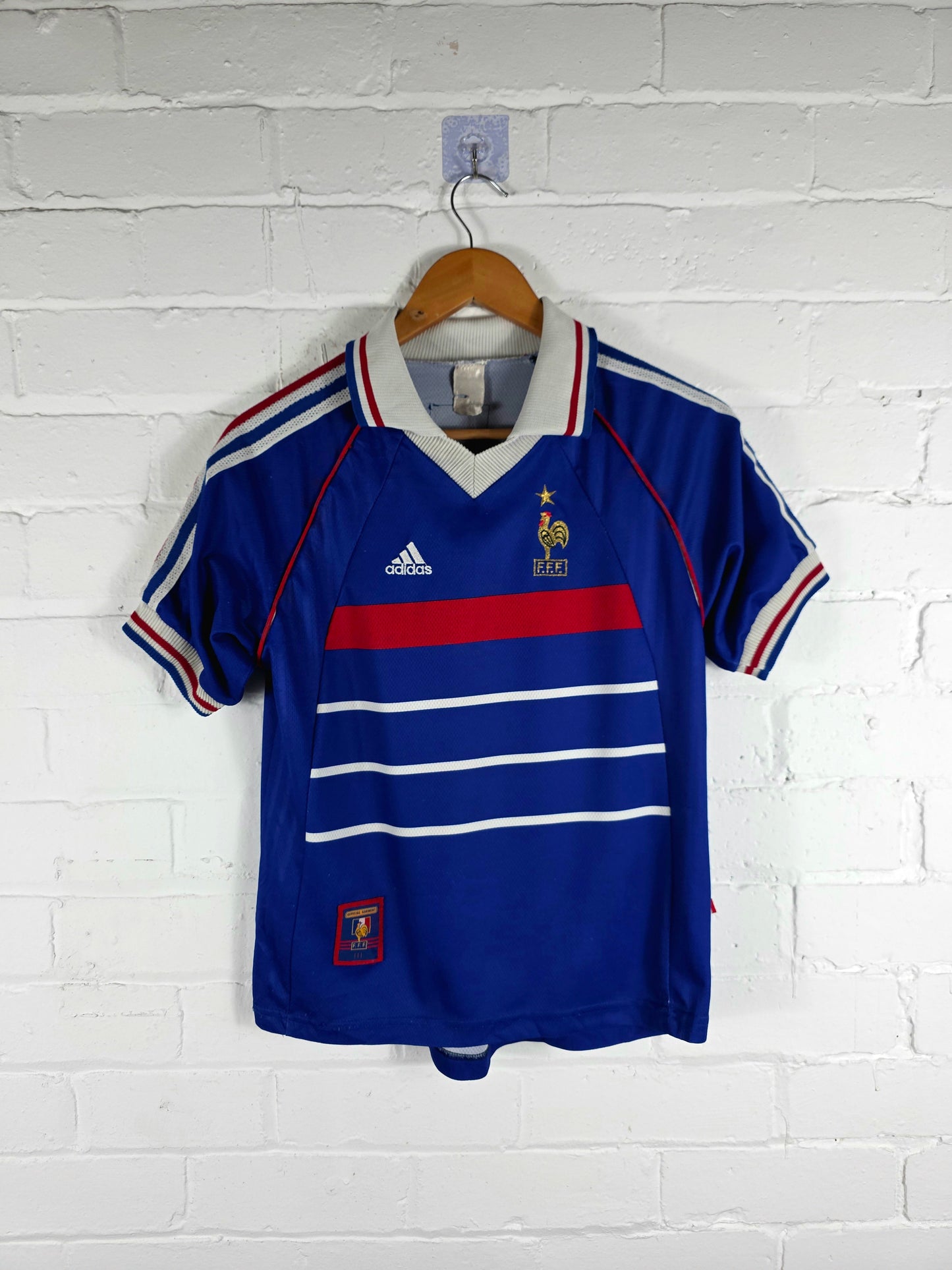 Adidas France 1998/00 'Zidane 10' Home Shirt Youth Large