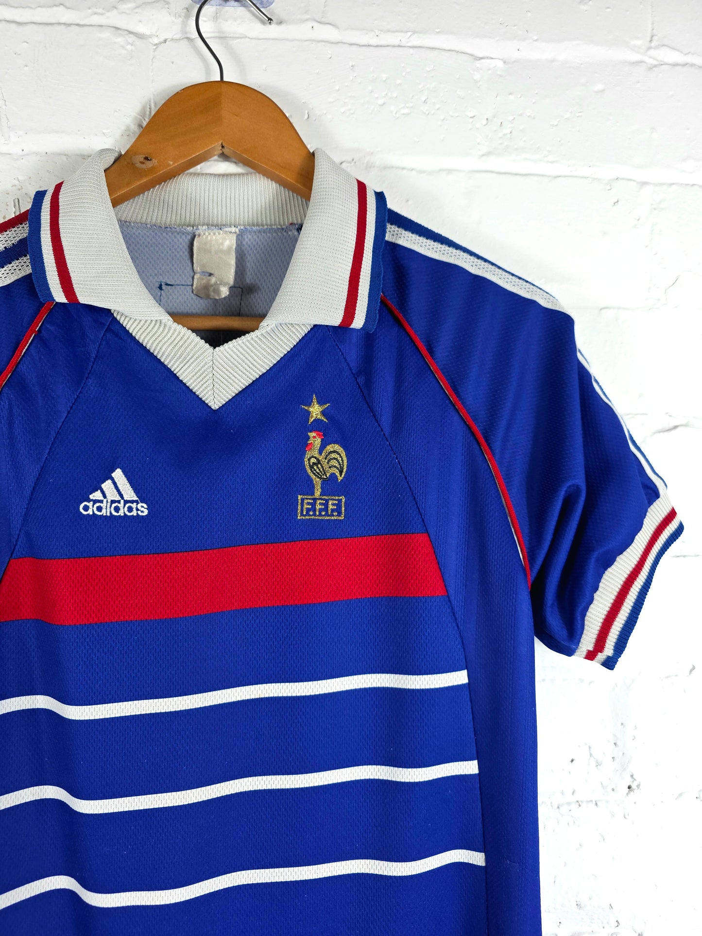 Adidas France 1998/00 'Zidane 10' Home Shirt Youth Large