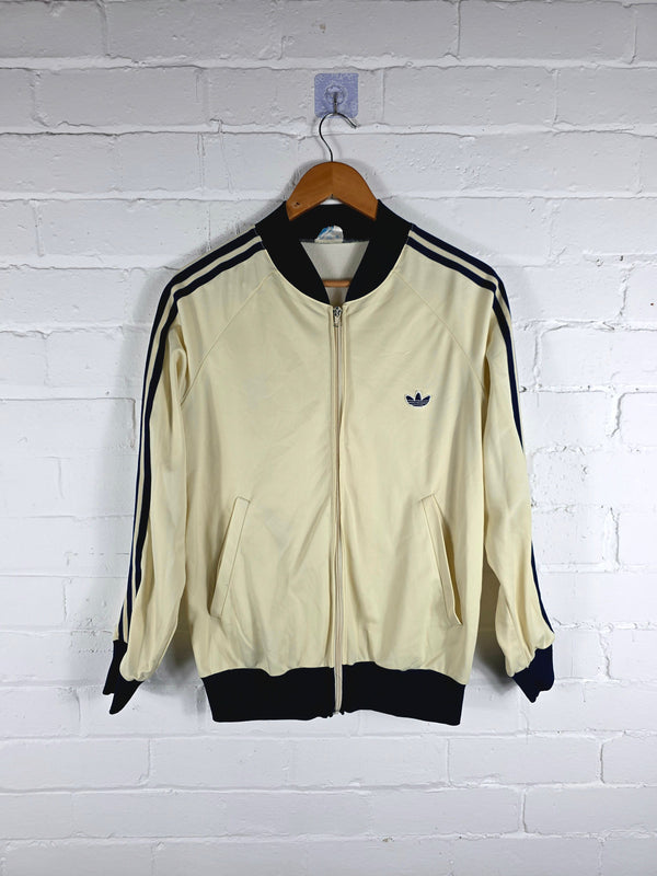 Adidas 1980s Vintage ATP Cream Track Jacket 50 Medium