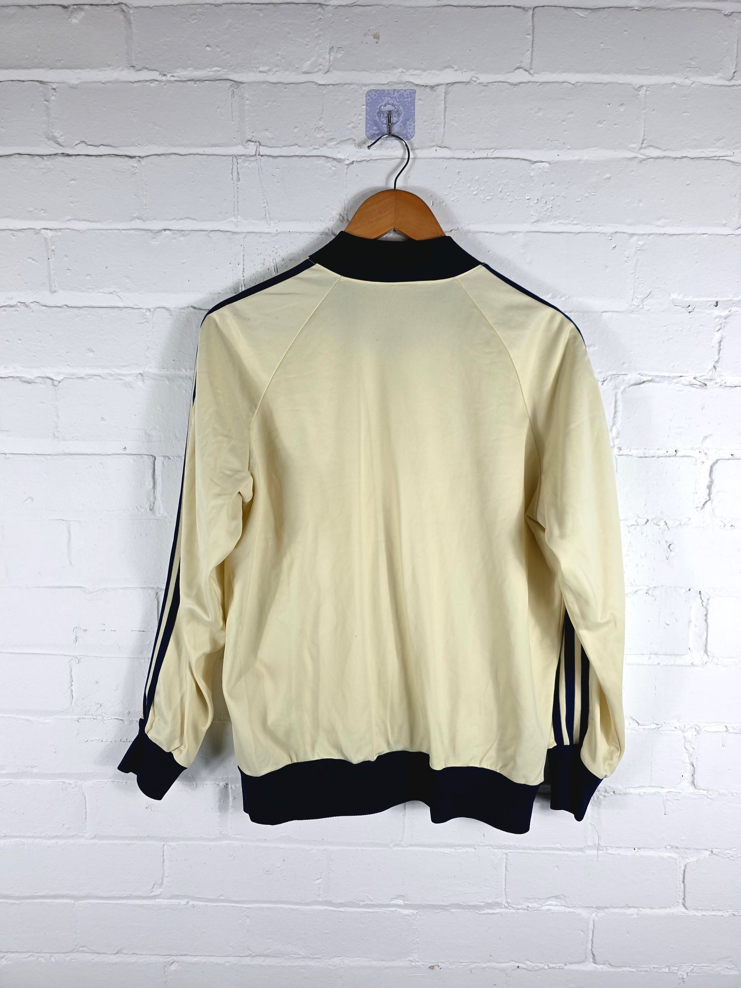 Adidas 1980s Vintage ATP Cream Track Jacket 50 Medium