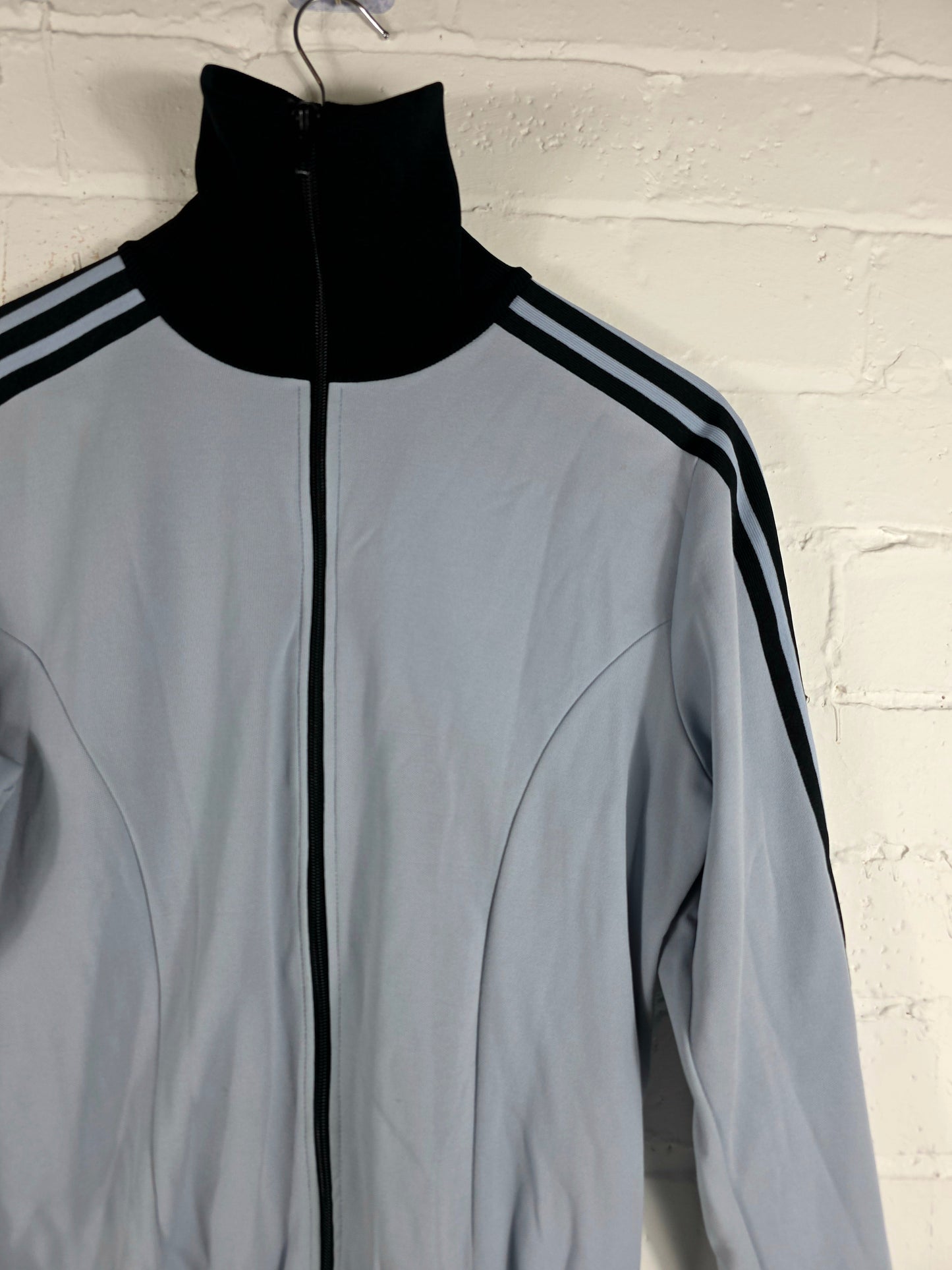 Adidas 1970s Vintage Grey Track Jacket 5 Medium