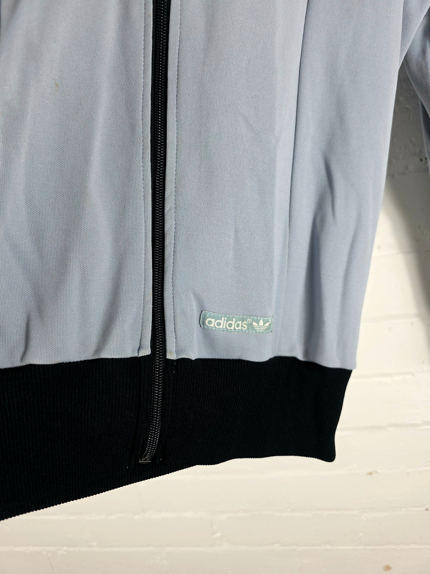 Adidas 1970s Vintage Grey Track Jacket 5 Medium
